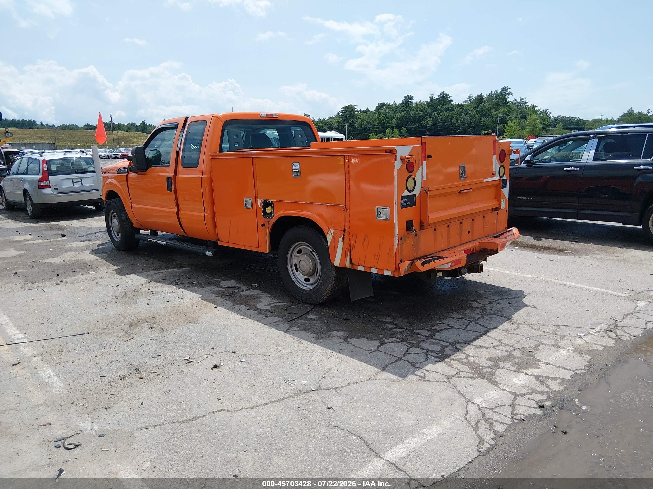 2015 Ford F-250 Xl Orange vin: 1FT7X2A63FEB32710