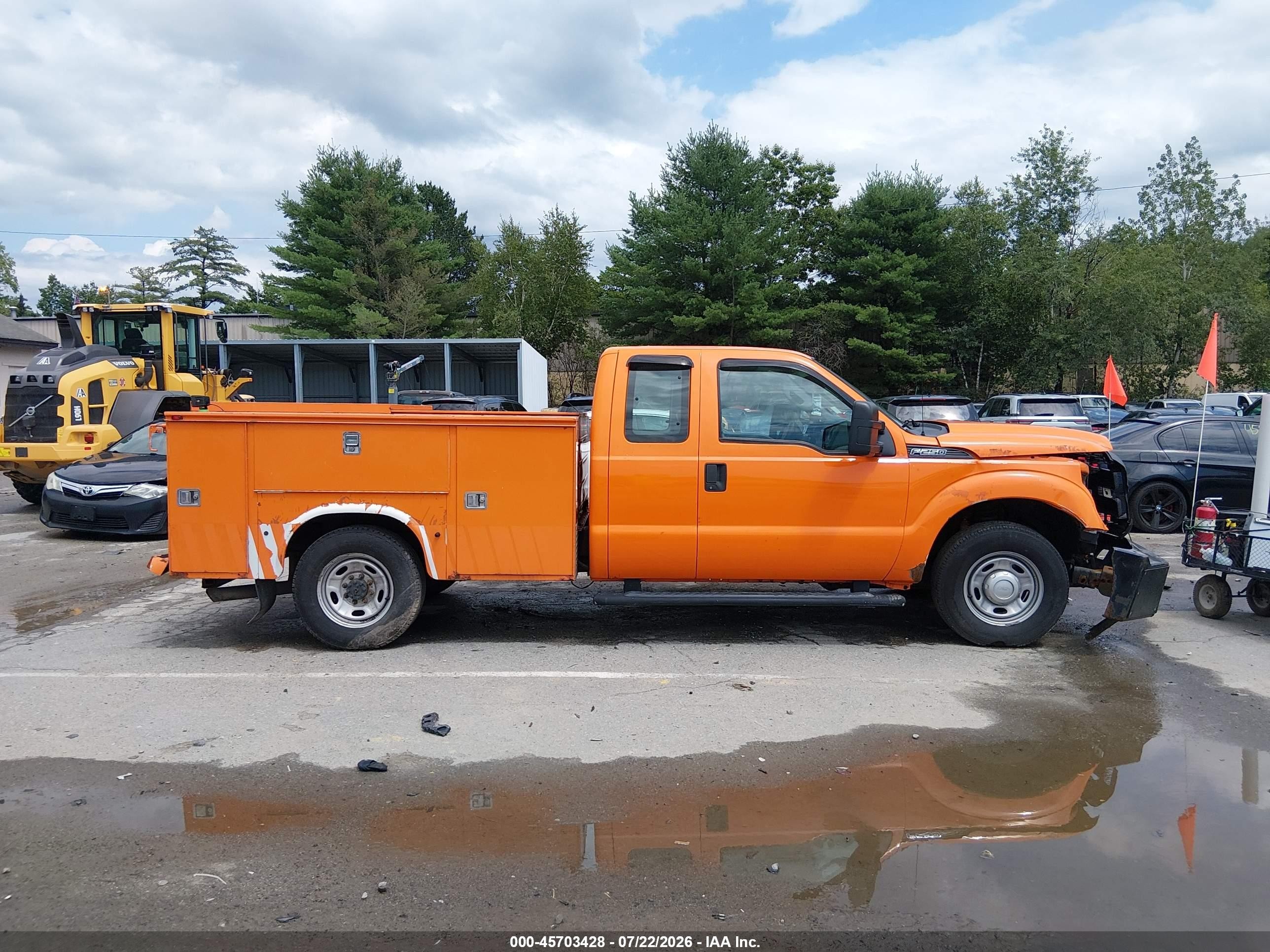 2015 Ford F-250 Xl Orange vin: 1FT7X2A63FEB32710