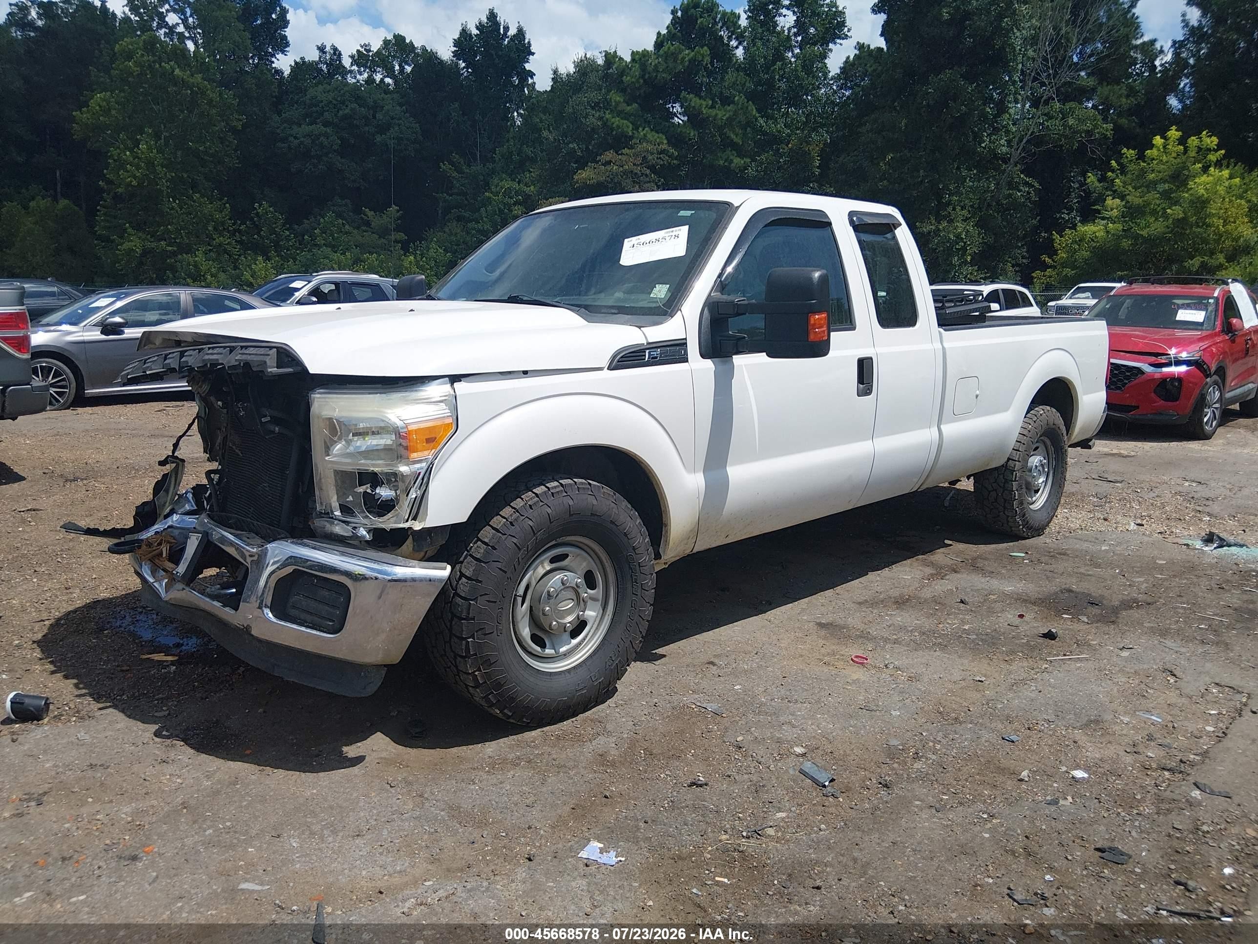 2012 Ford Super Duty F-250 Srw Xl White vin: 1FT7X2A64CEC23982