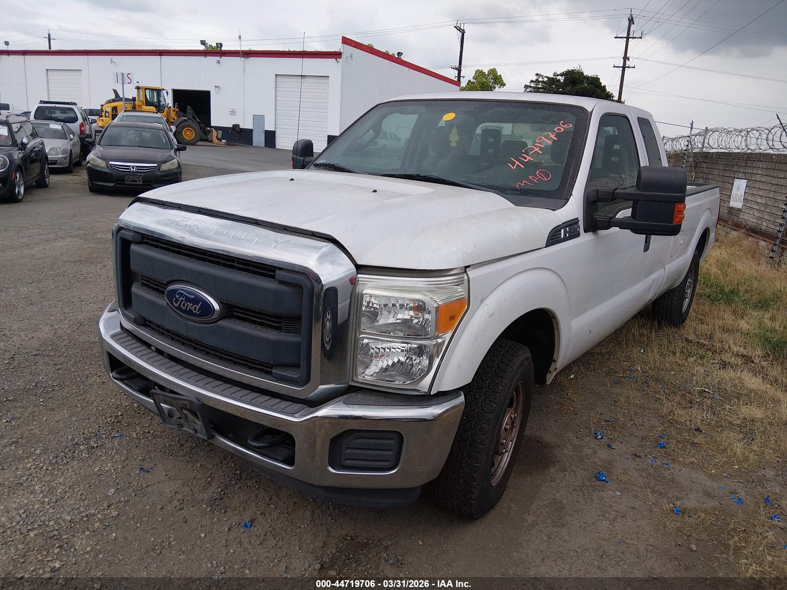 2016 Ford F-250 Xl White vin: 1FT7X2A64GEB86020