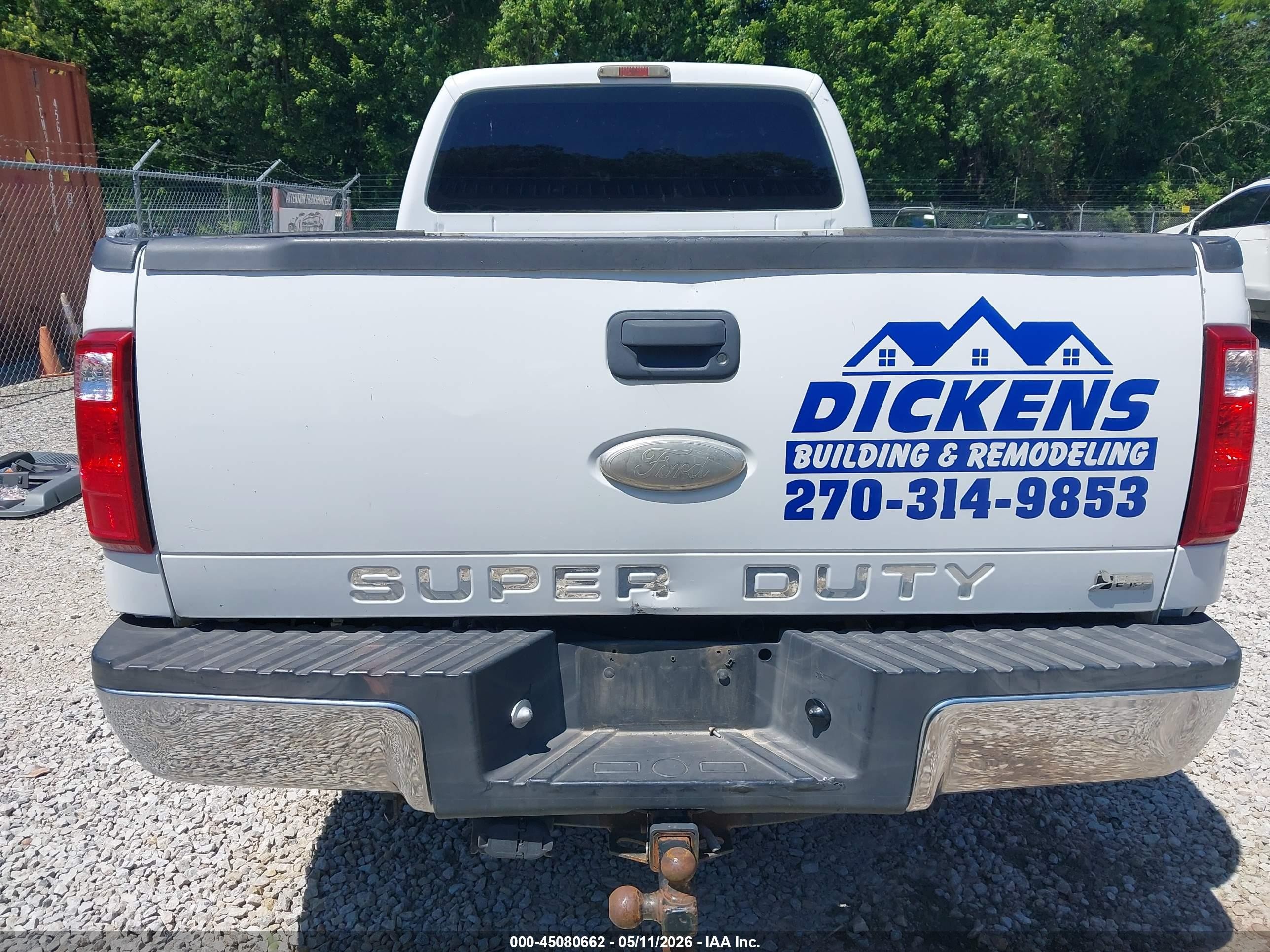 2011 Ford F-250 Xl White vin: 1FT7X2A65BEC29109