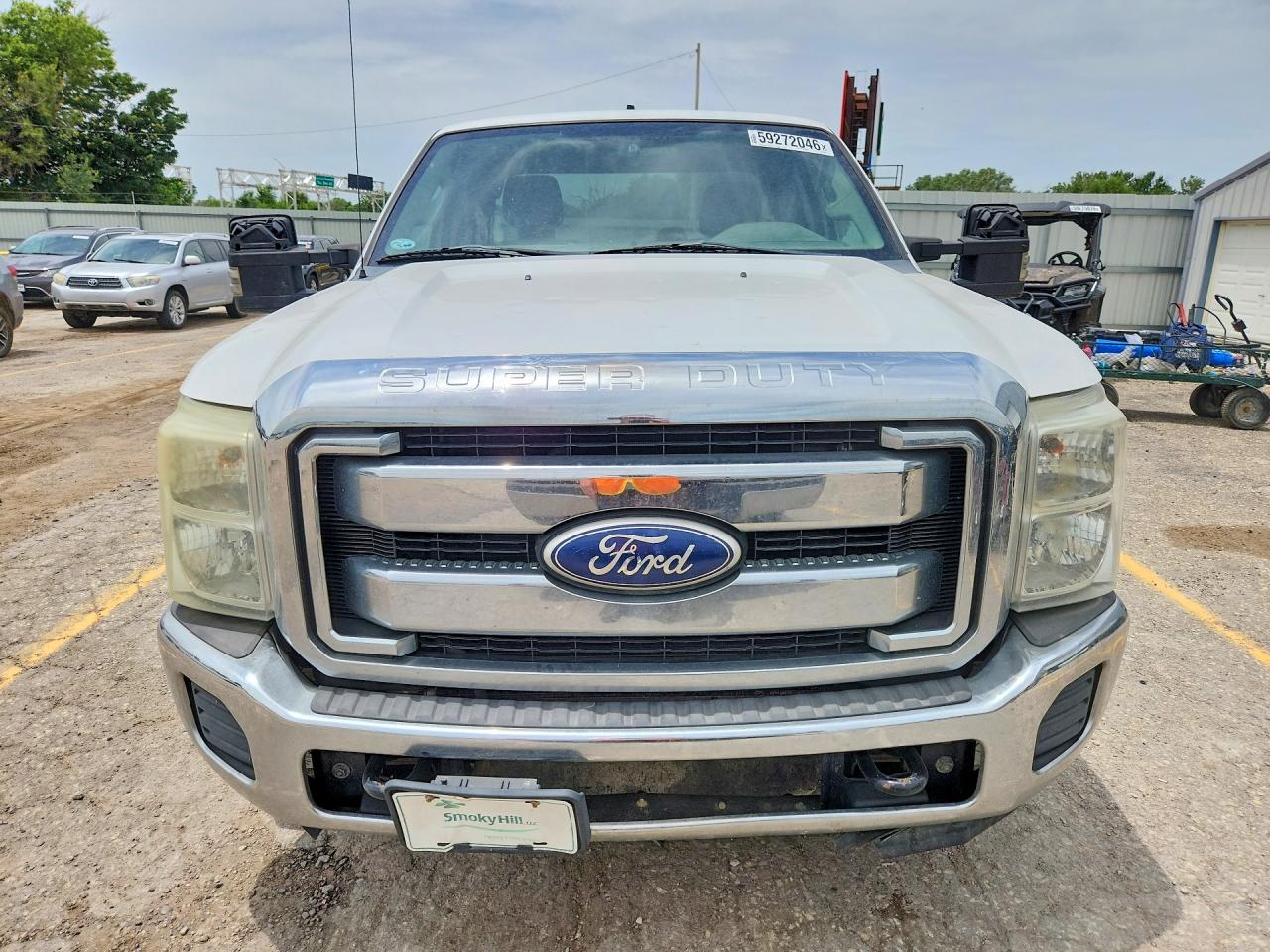 2011 Ford F250 Super Duty White vin: 1FT7X2A66BEA69323