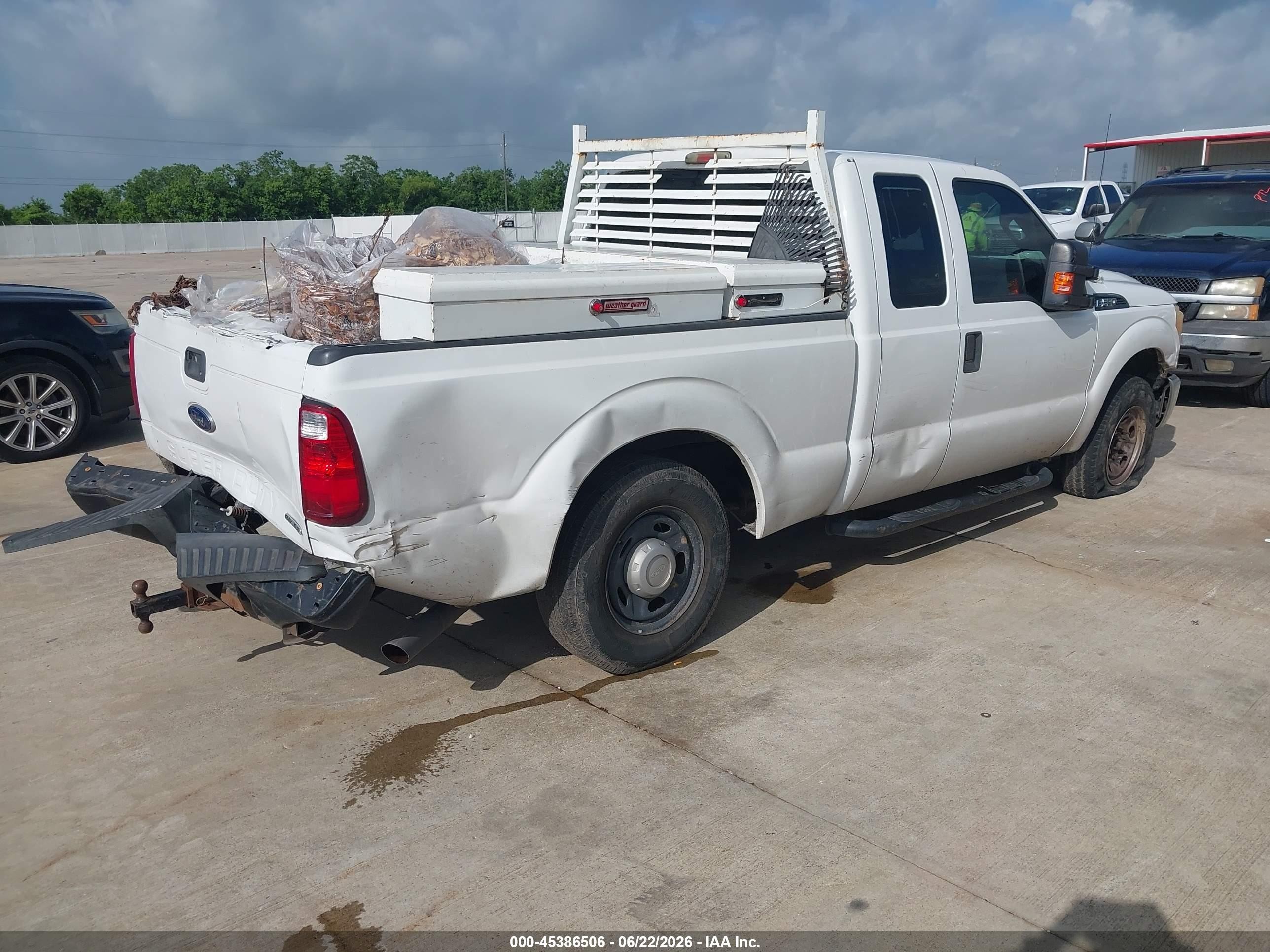 2014 Ford F-250 Xl White vin: 1FT7X2A68EEA92624