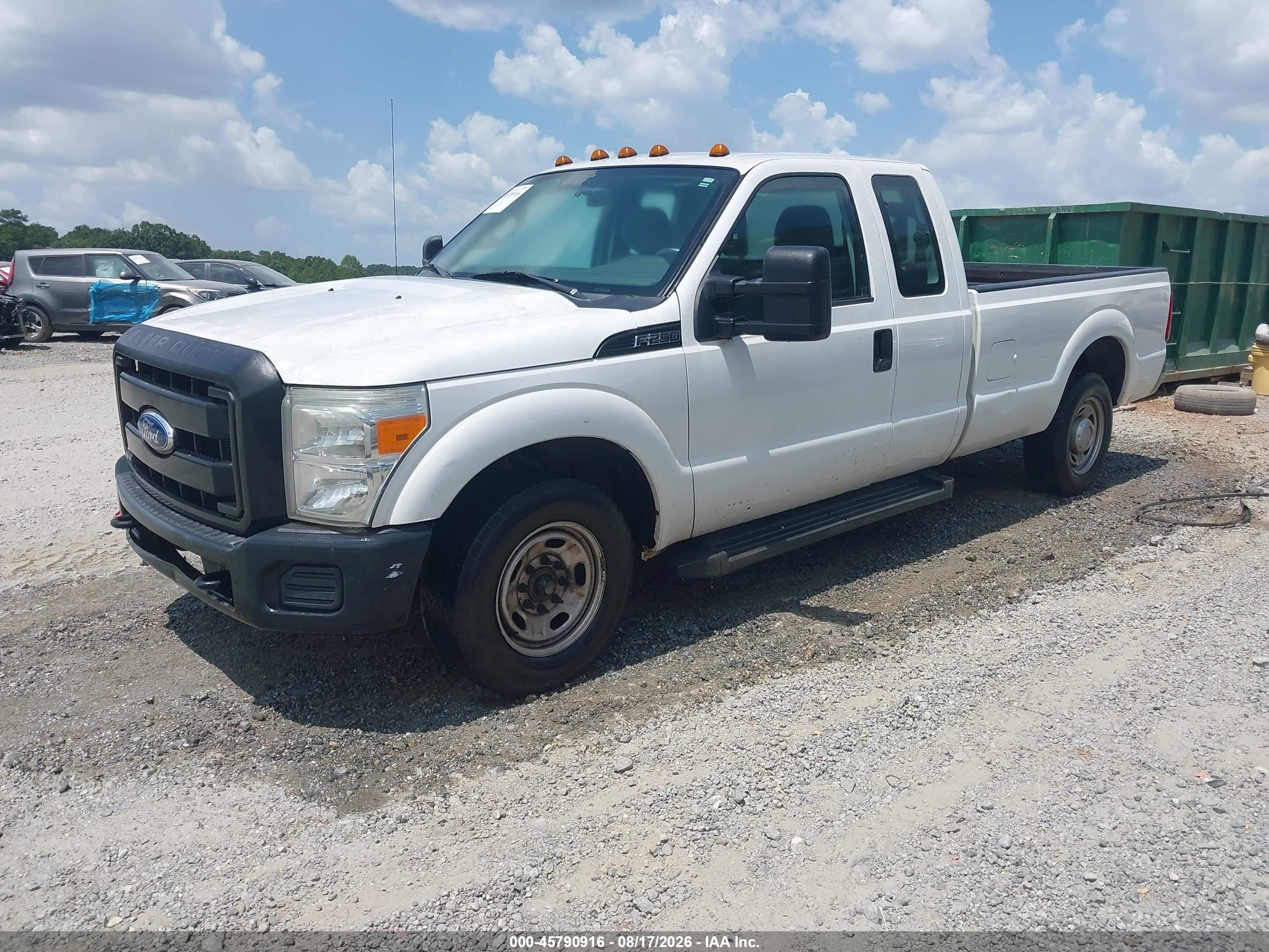 2012 Ford F-250 Xl White vin: 1FT7X2A6XCEA19655