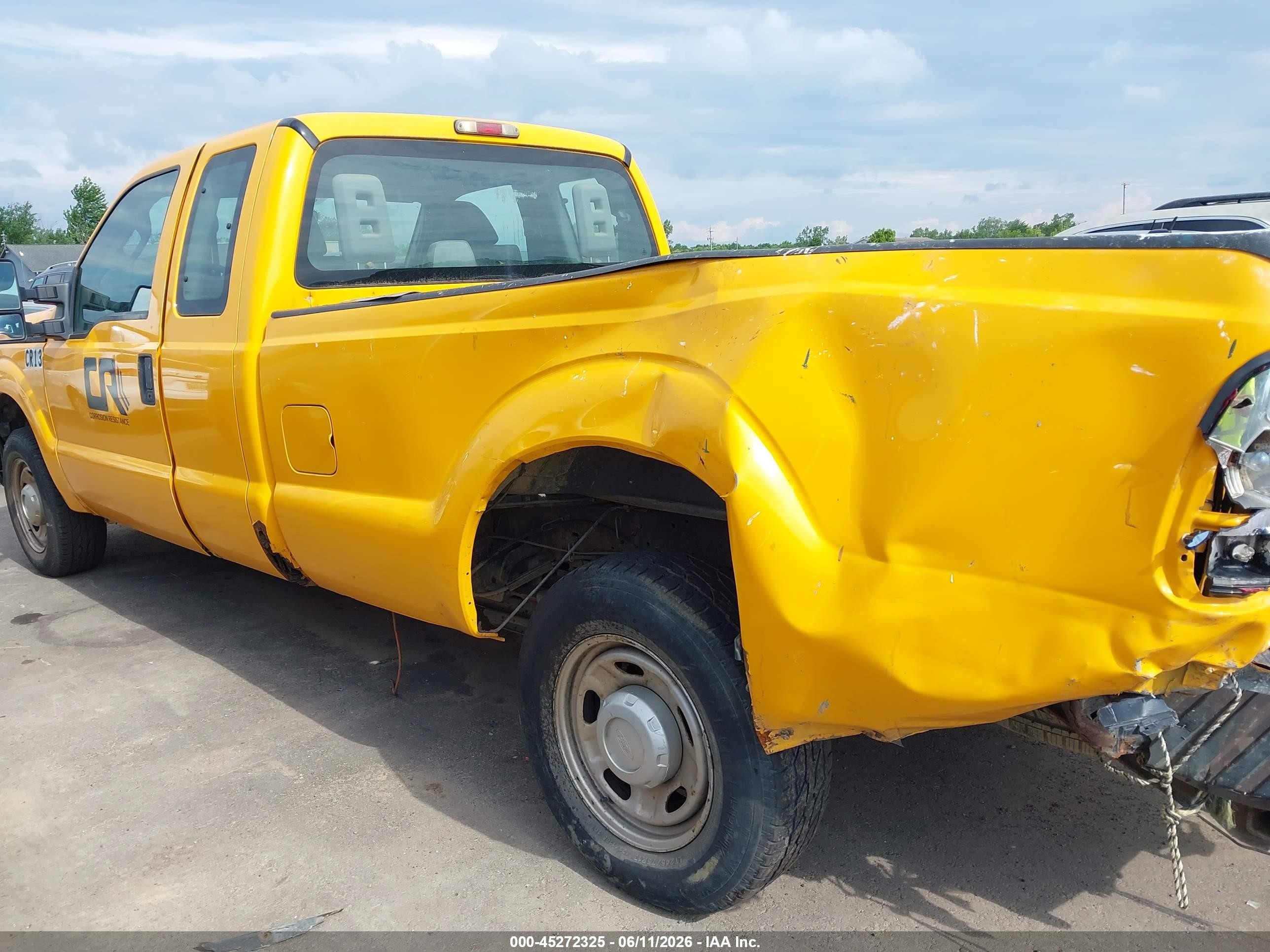2012 Ford F-250 Xl Yellow vin: 1FT7X2A6XCEA99149
