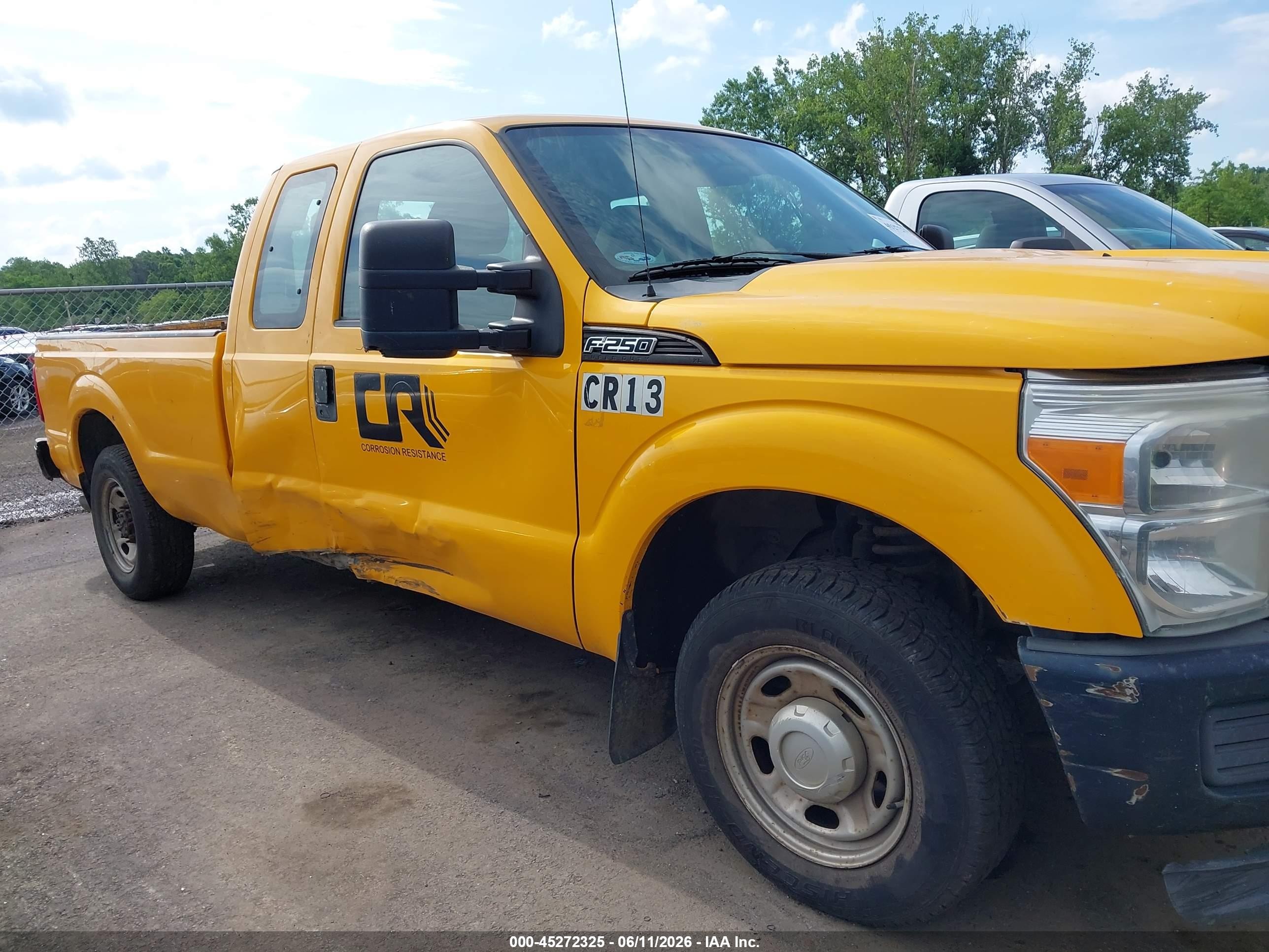 2012 Ford F-250 Xl Yellow vin: 1FT7X2A6XCEA99149