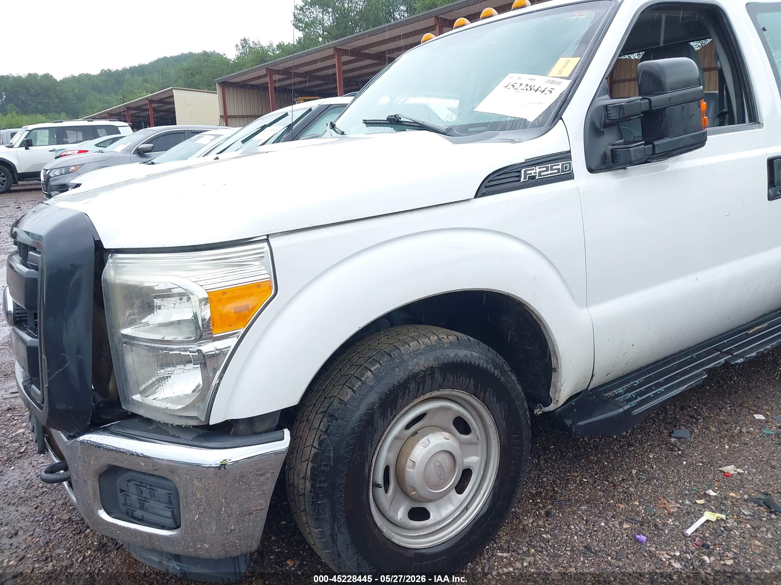 2015 Ford F-250 Xl White vin: 1FT7X2A6XFEC08553