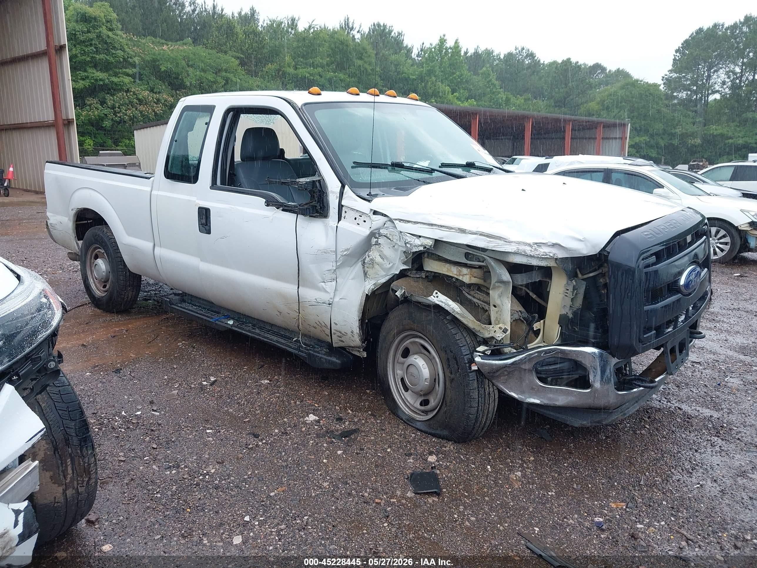 2015 Ford F-250 Xl White vin: 1FT7X2A6XFEC08553