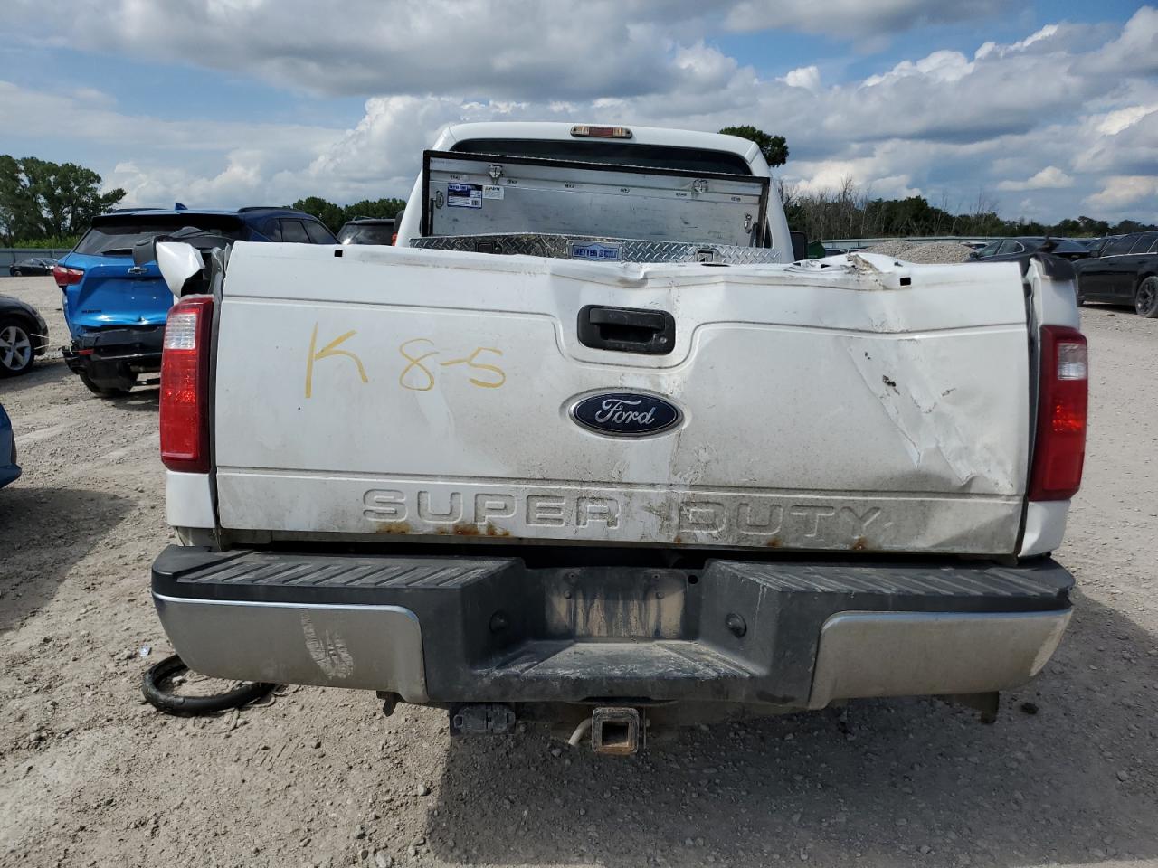 2015 Ford F250 Super Duty White vin: 1FT7X2AT0FEB03896