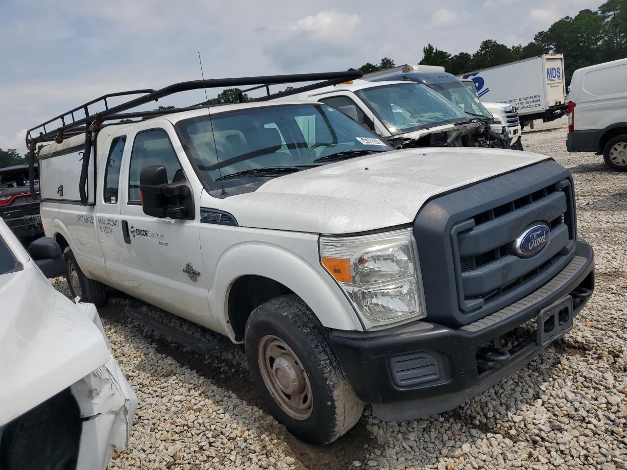 2013 Ford F250 Super Duty White vin: 1FT7X2AT3DEB29874 Damage: Overall Vehicle, De-Identify, Removal Required