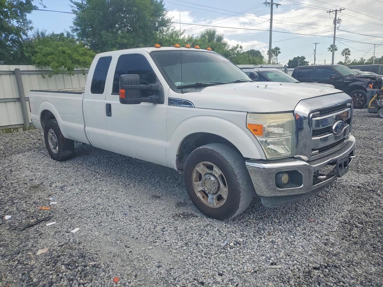 2011 Ford F250 Super Duty White vin: 1FT7X2AT4BEB05225