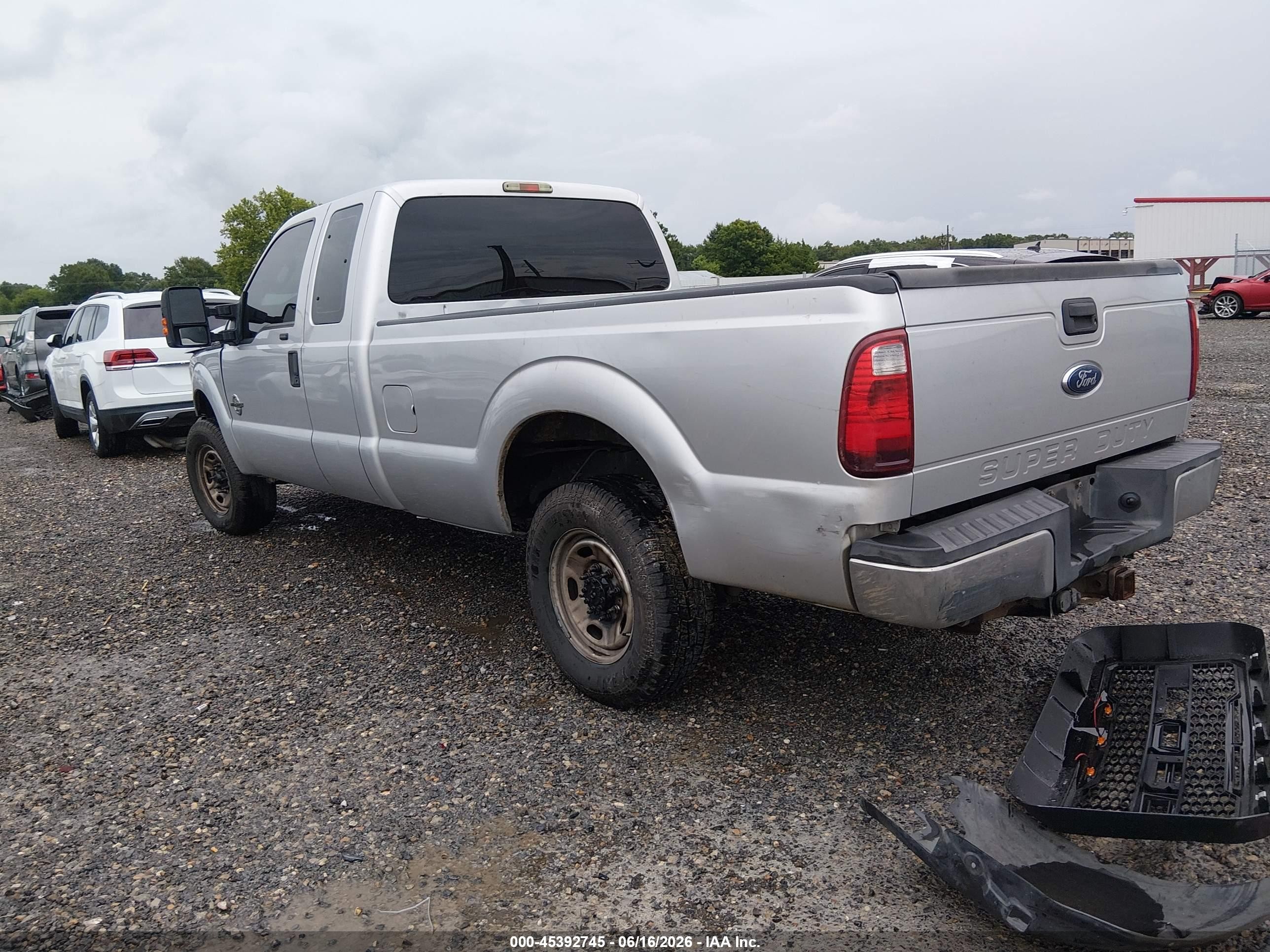 2014 Ford F-250 Lariat/xl/xlt Silver vin: 1FT7X2AT6EEB46654