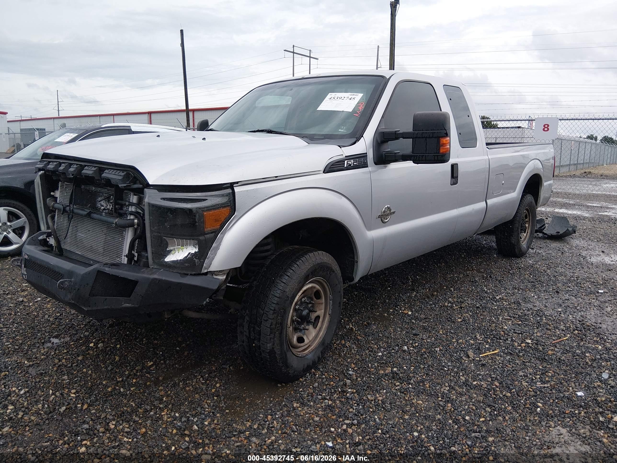 2014 Ford F-250 Lariat/xl/xlt Silver vin: 1FT7X2AT6EEB46654