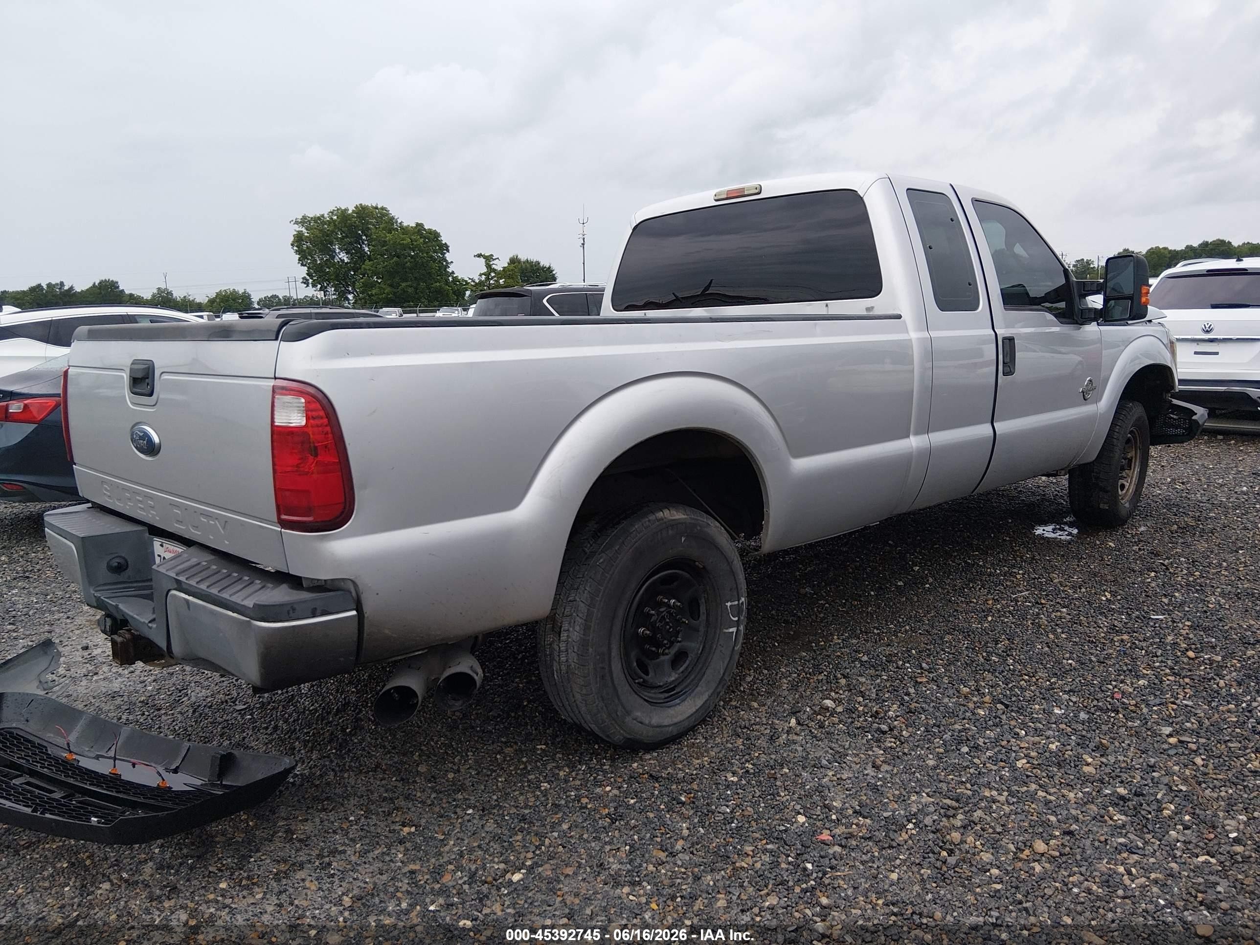 2014 Ford F-250 Lariat/xl/xlt Silver vin: 1FT7X2AT6EEB46654