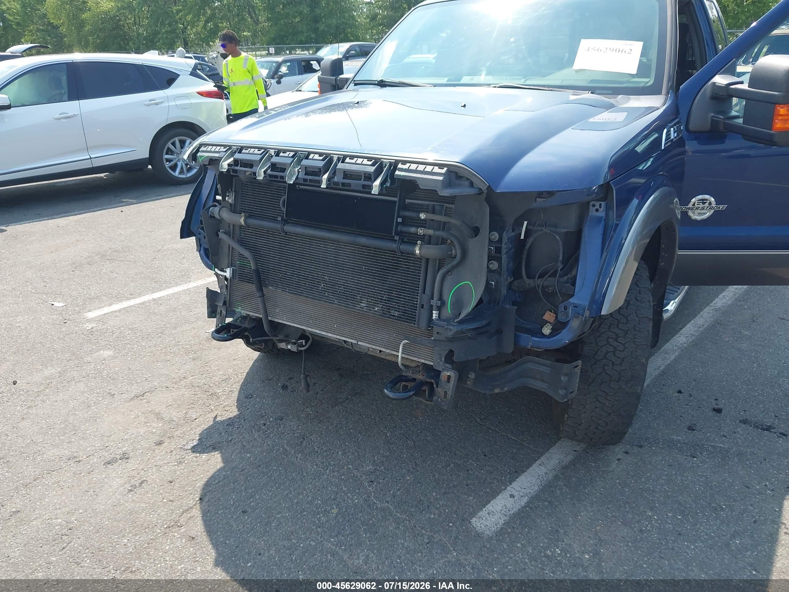 2011 Ford Super Duty F-250 Srw Lariat Blue vin: 1FT7X2AT7BEA45201