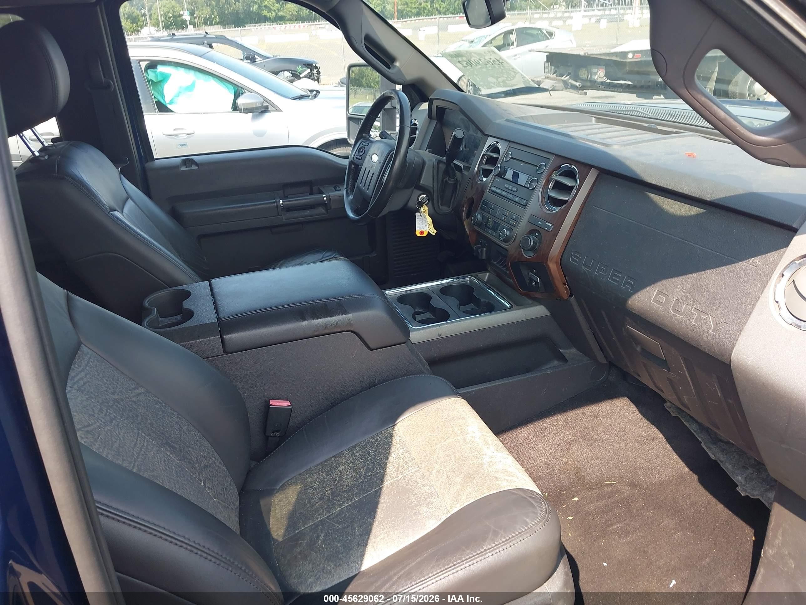 2011 Ford Super Duty F-250 Srw Lariat Blue vin: 1FT7X2AT7BEA45201