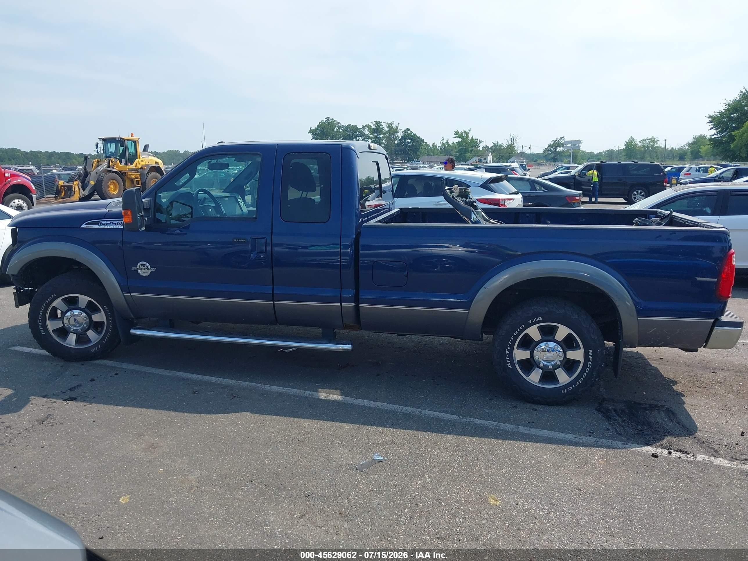 2011 Ford Super Duty F-250 Srw Lariat Blue vin: 1FT7X2AT7BEA45201