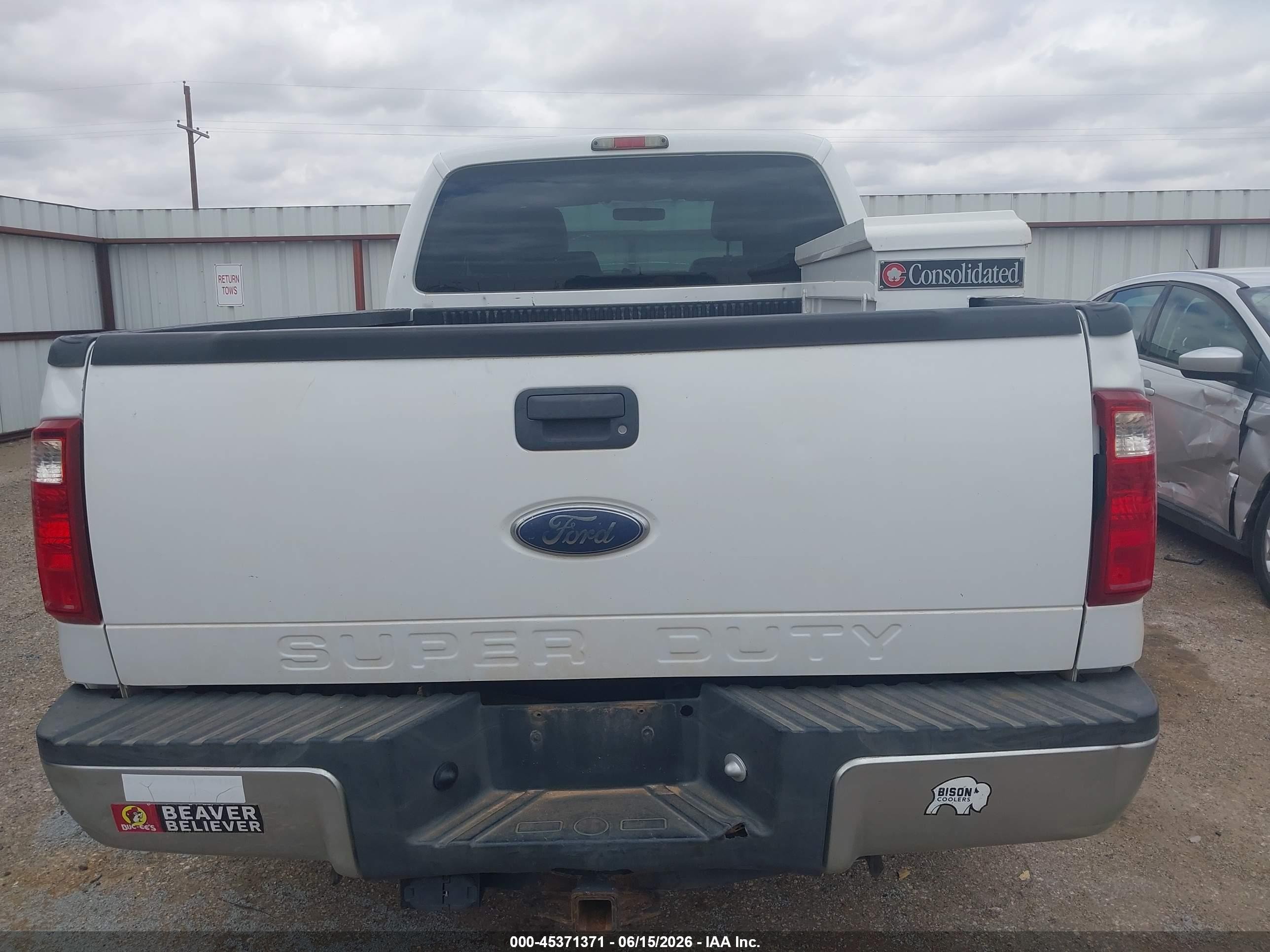 2011 Ford Super Duty F-250 Srw Xl White vin: 1FT7X2B60BEB23813