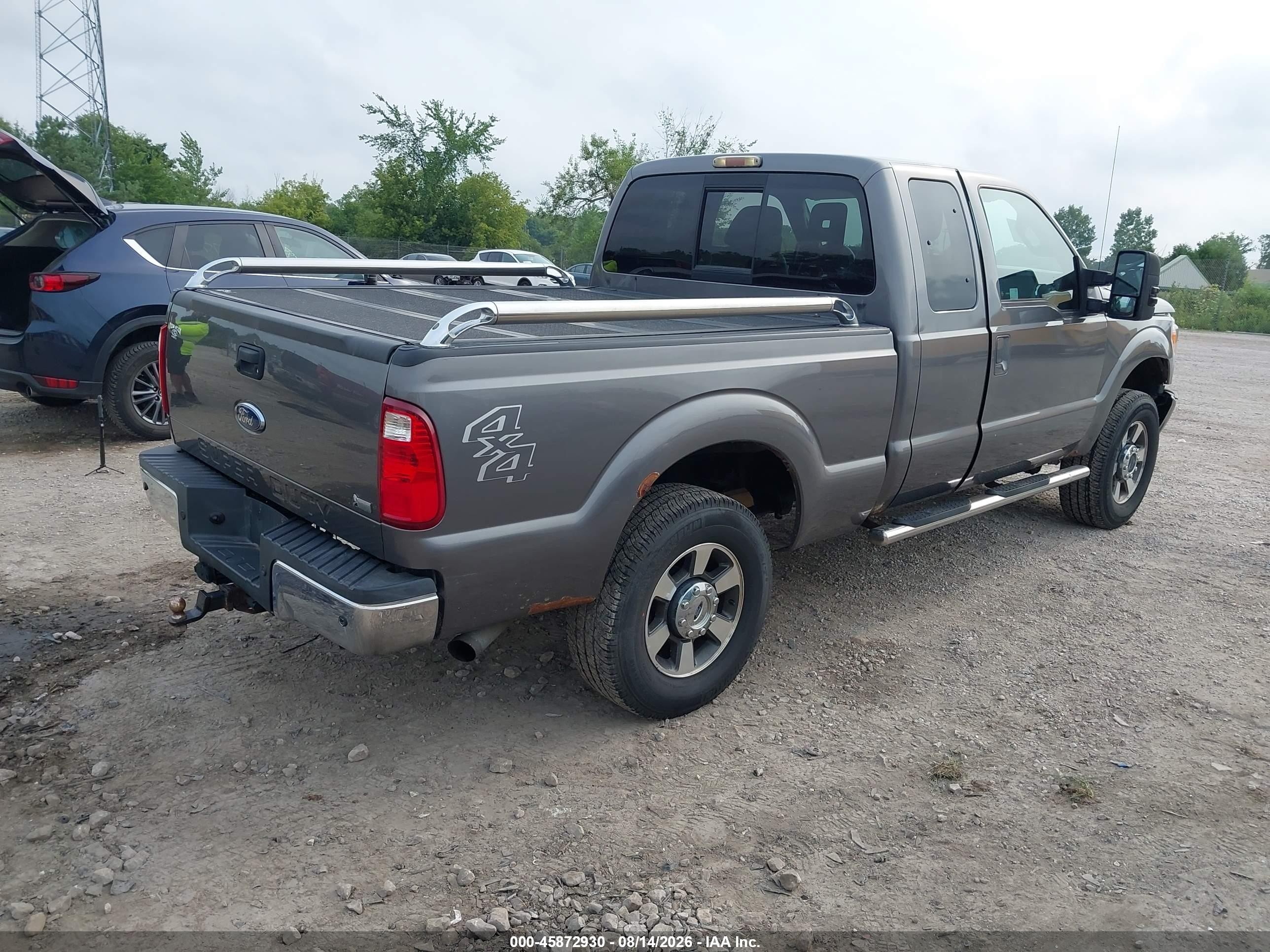 2011 Ford F-250 Lariat Gray vin: 1FT7X2B60BEC39545