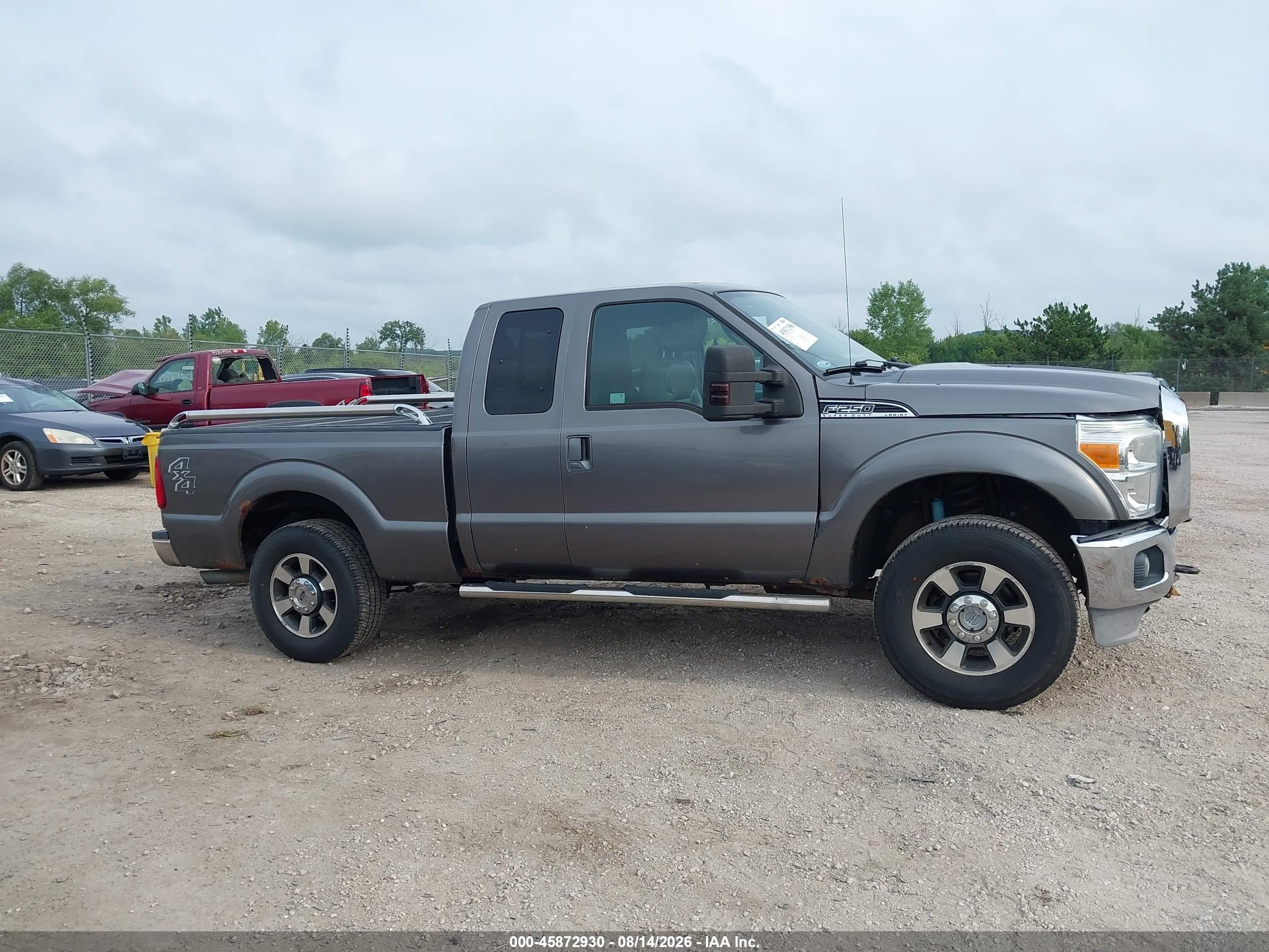 2011 Ford F-250 Lariat Gray vin: 1FT7X2B60BEC39545