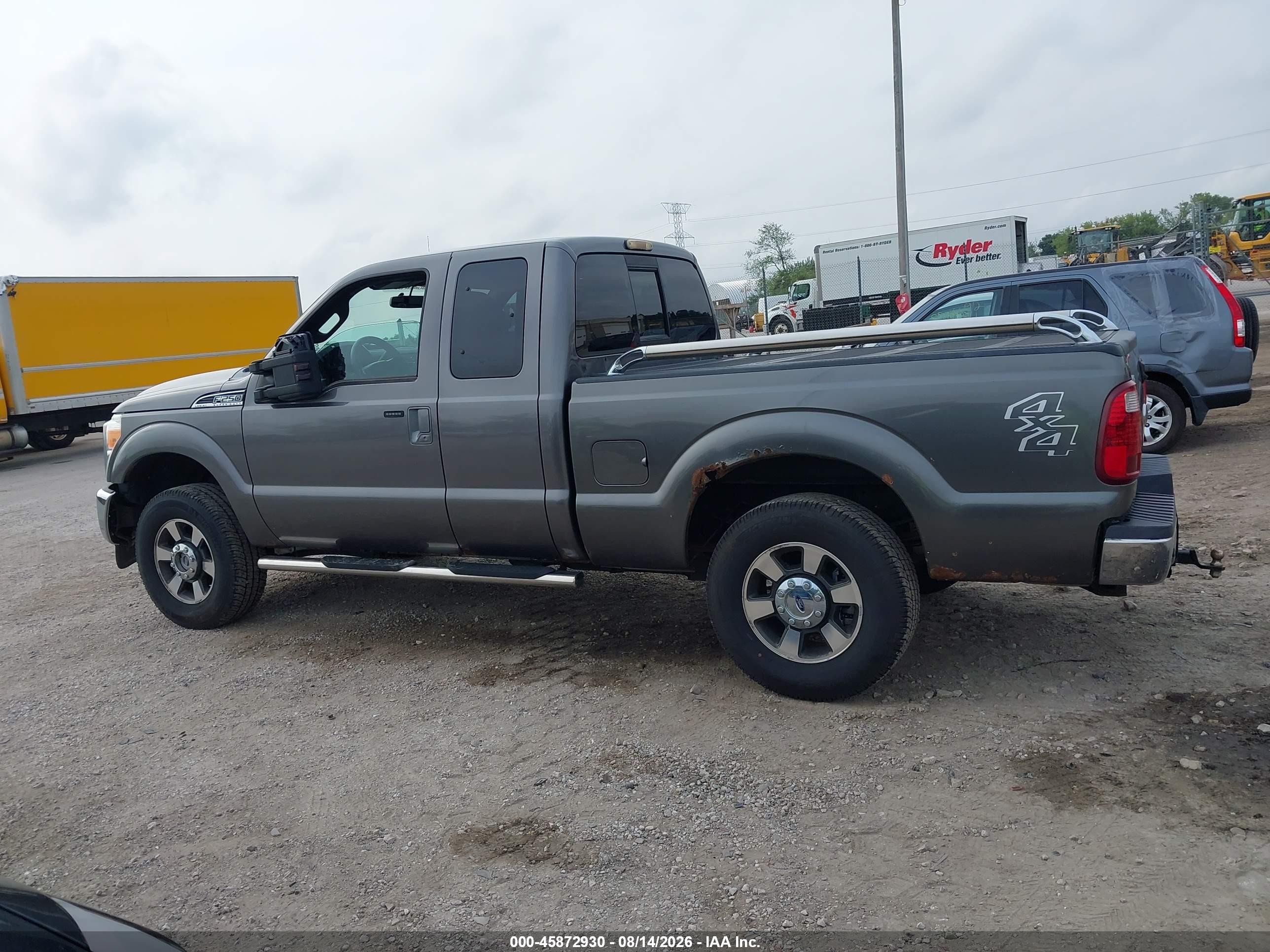 2011 Ford F-250 Lariat Gray vin: 1FT7X2B60BEC39545