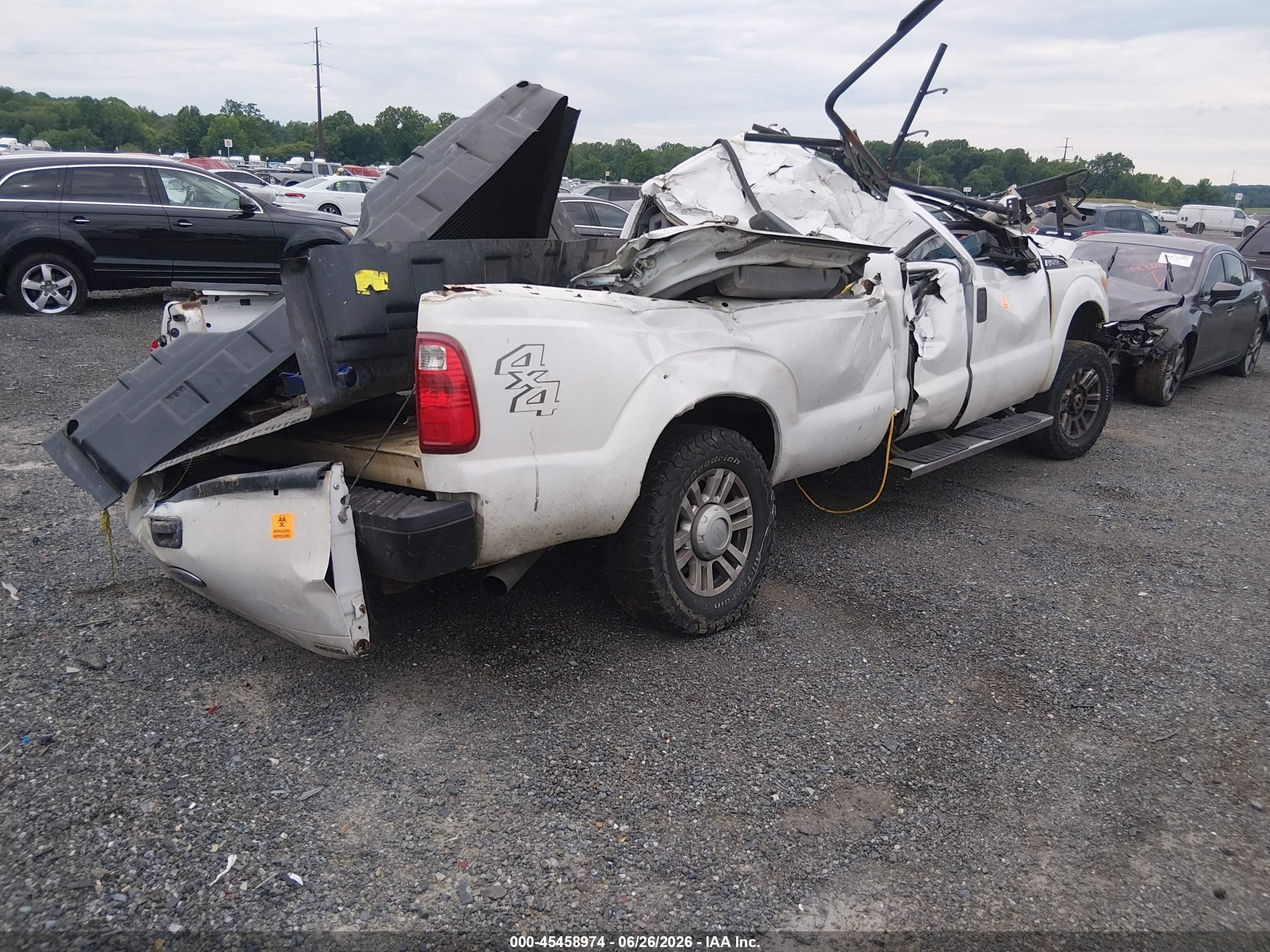 2012 Ford Super Duty F-250 Srw Lariat/xl/xlt White vin: 1FT7X2B60CEB10304