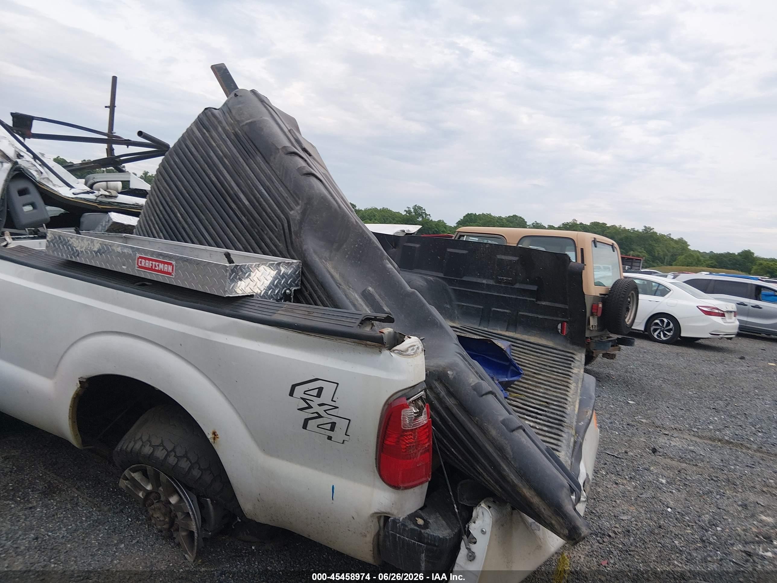 2012 Ford Super Duty F-250 Srw Lariat/xl/xlt White vin: 1FT7X2B60CEB10304