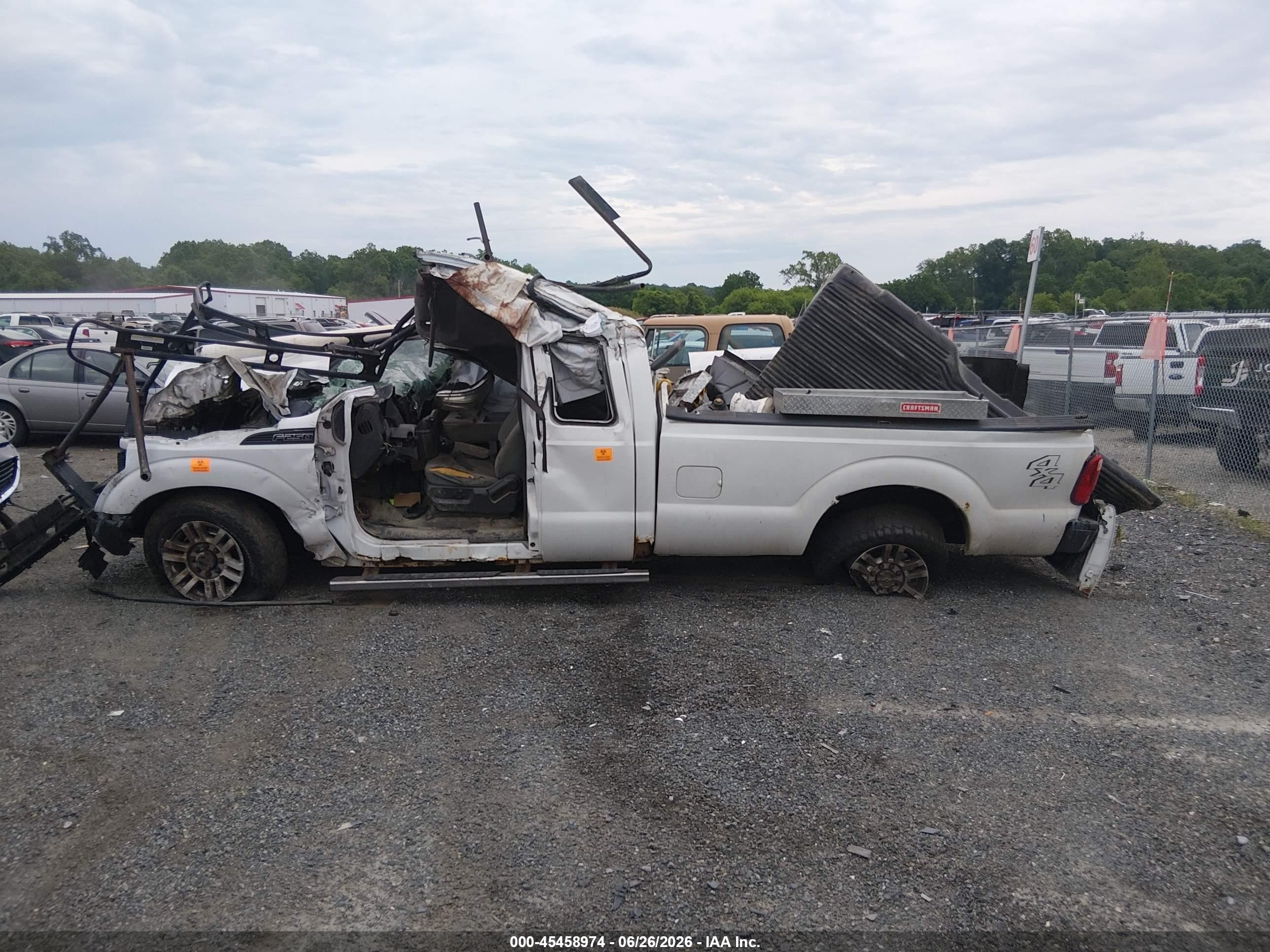 2012 Ford Super Duty F-250 Srw Lariat/xl/xlt White vin: 1FT7X2B60CEB10304