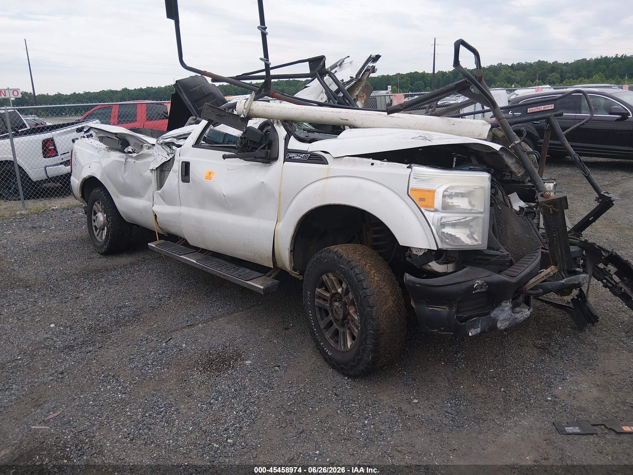 2012 Ford Super Duty F-250 Srw Lariat/xl/xlt White vin: 1FT7X2B60CEB10304