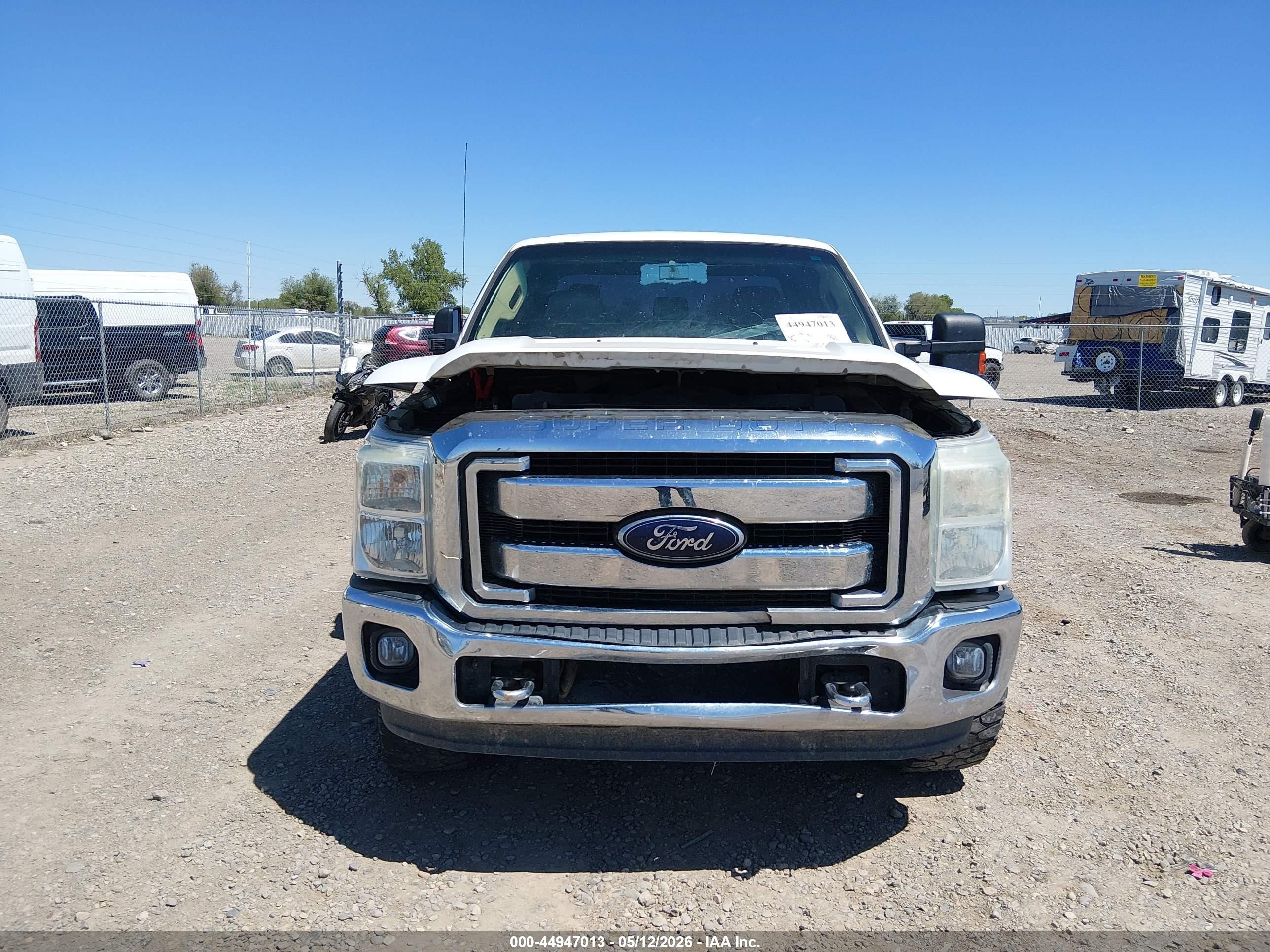 2012 Ford F-250 Xl White vin: 1FT7X2B60CEB33243