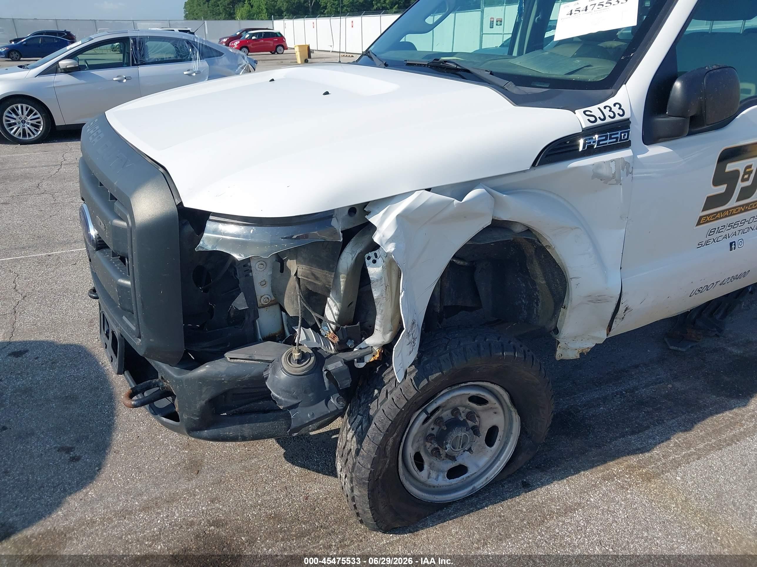 2012 Ford Super Duty F-250 Srw Lariat/xl/xlt White vin: 1FT7X2B60CEC26845