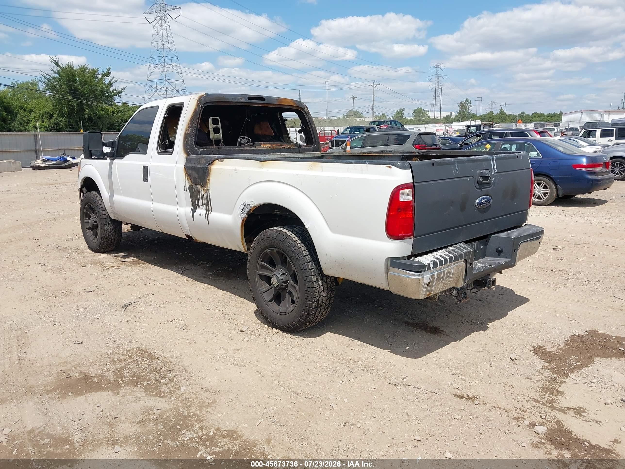 2012 Ford F-250 Xl White vin: 1FT7X2B60CED05500