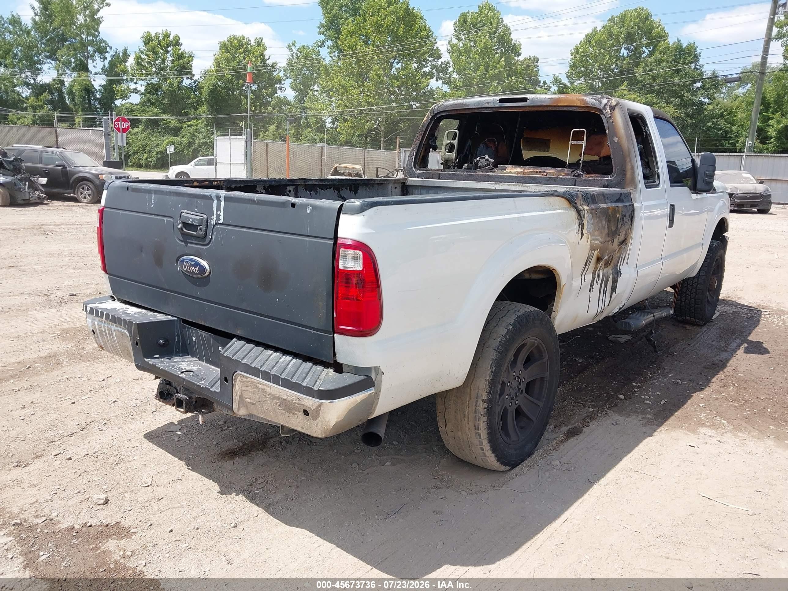 2012 Ford F-250 Xl White vin: 1FT7X2B60CED05500