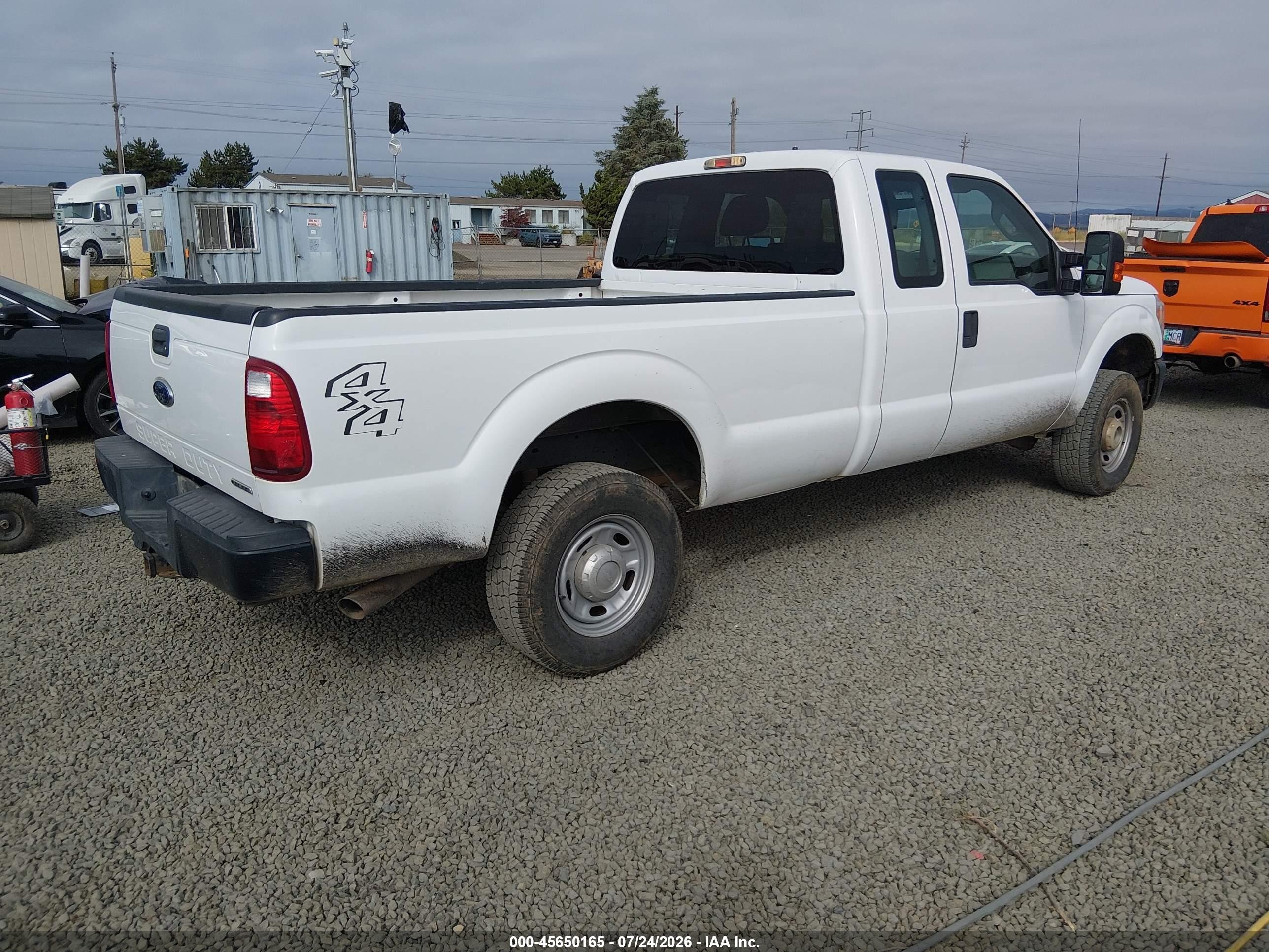 2015 Ford F-250 Xl White vin: 1FT7X2B60FEA15374