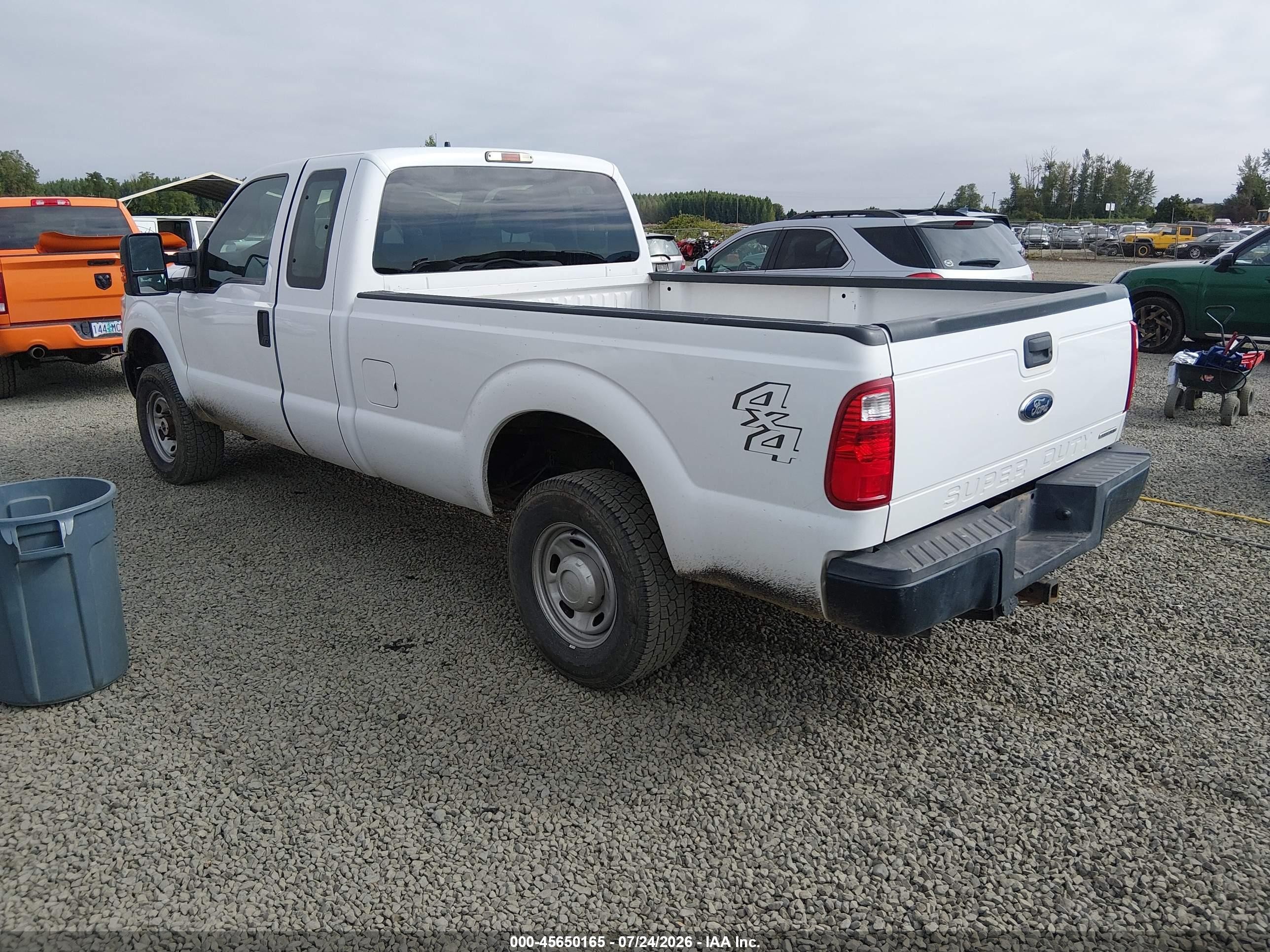 2015 Ford F-250 Xl White vin: 1FT7X2B60FEA15374