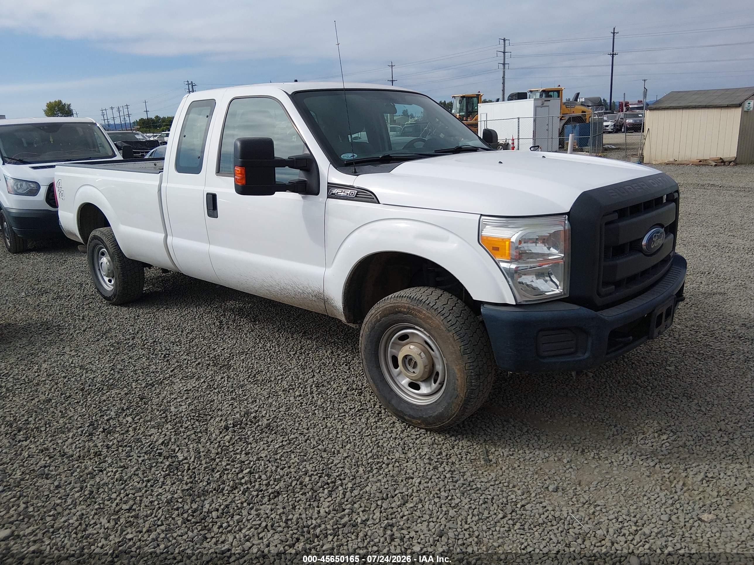2015 Ford F-250 Xl White vin: 1FT7X2B60FEA15374