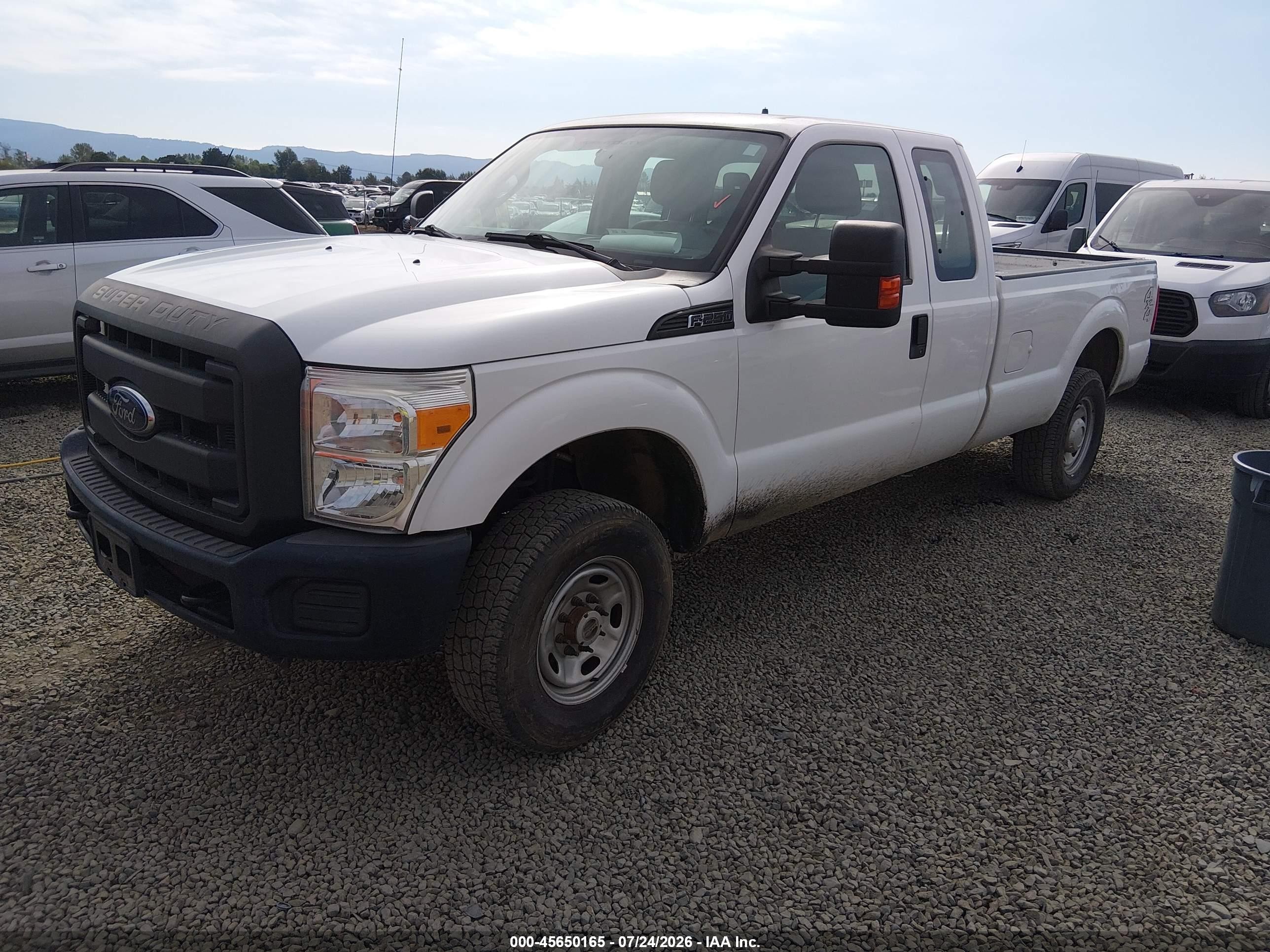 2015 Ford F-250 Xl White vin: 1FT7X2B60FEA15374