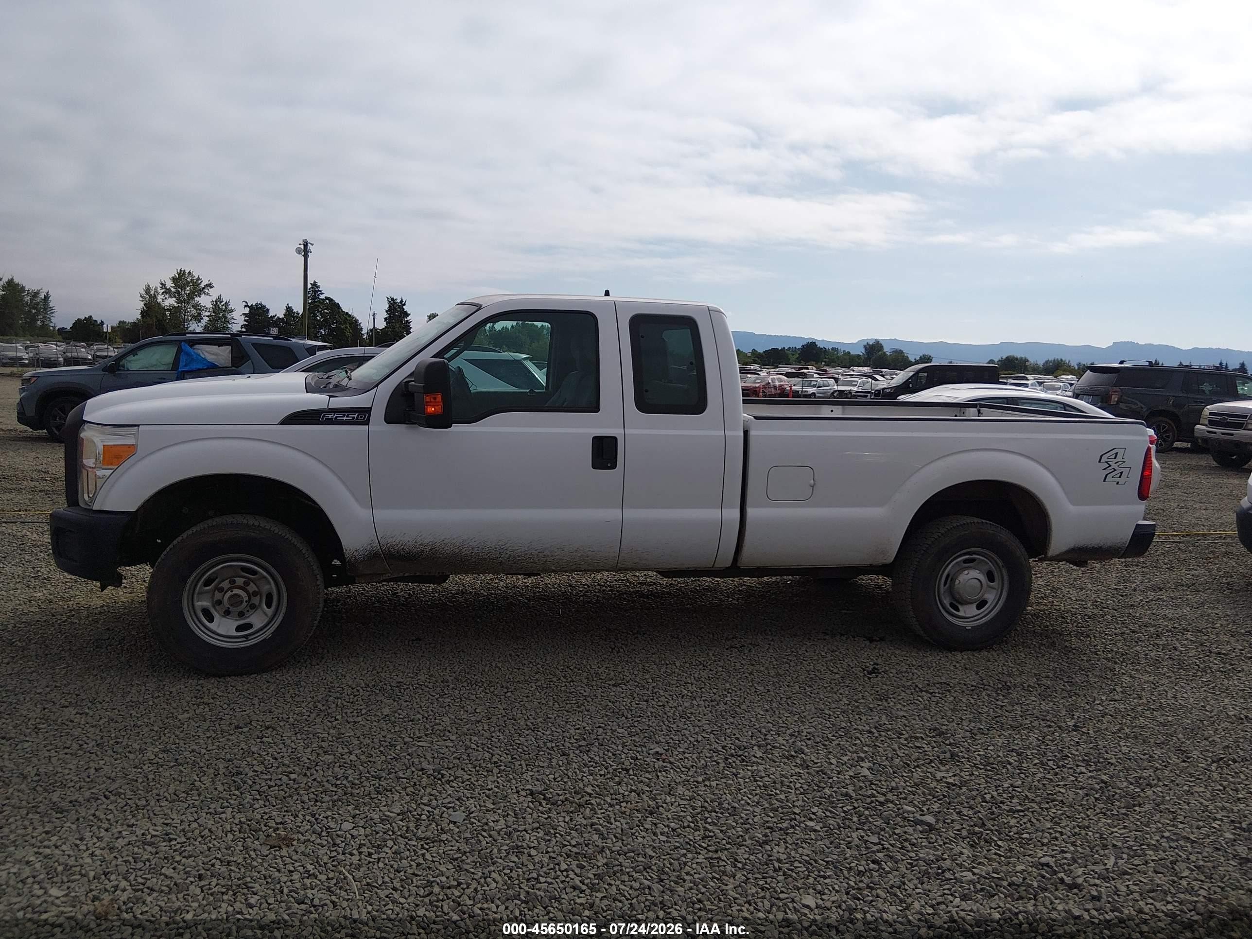 2015 Ford F-250 Xl White vin: 1FT7X2B60FEA15374