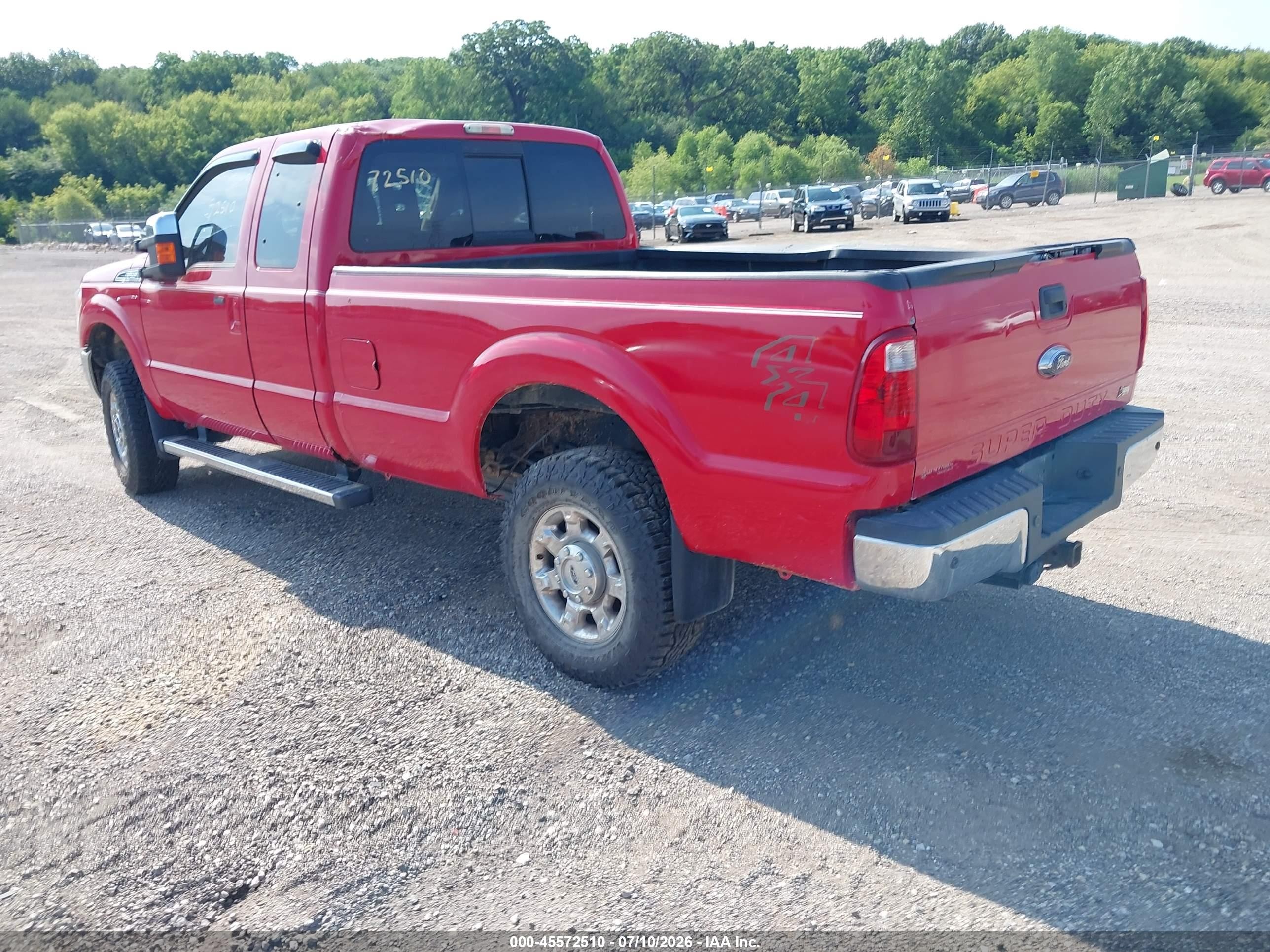 2015 Ford F-250 Lariat Red vin: 1FT7X2B60FEA31932