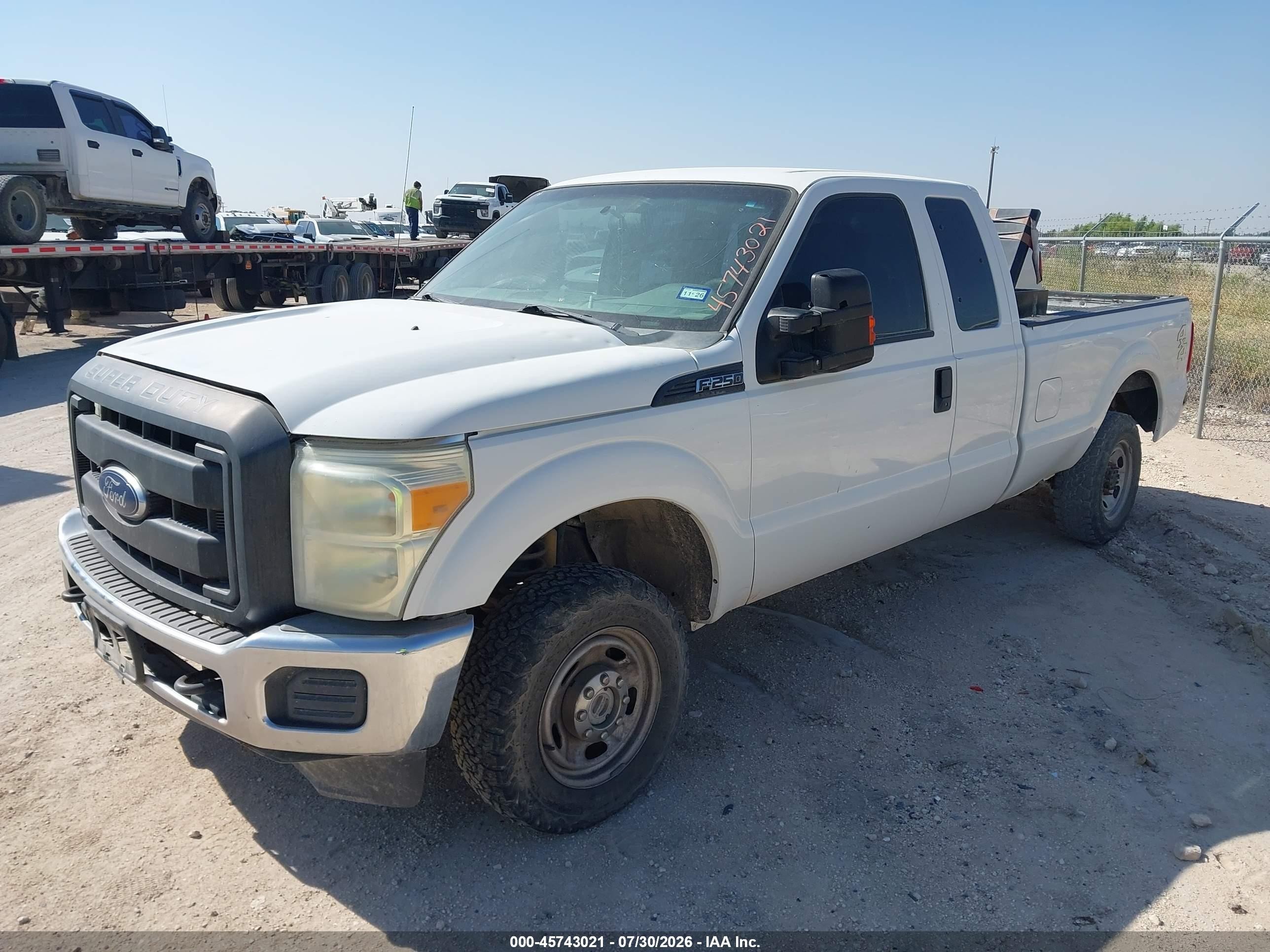 2015 Ford F-250 Xl White vin: 1FT7X2B60FEB60107