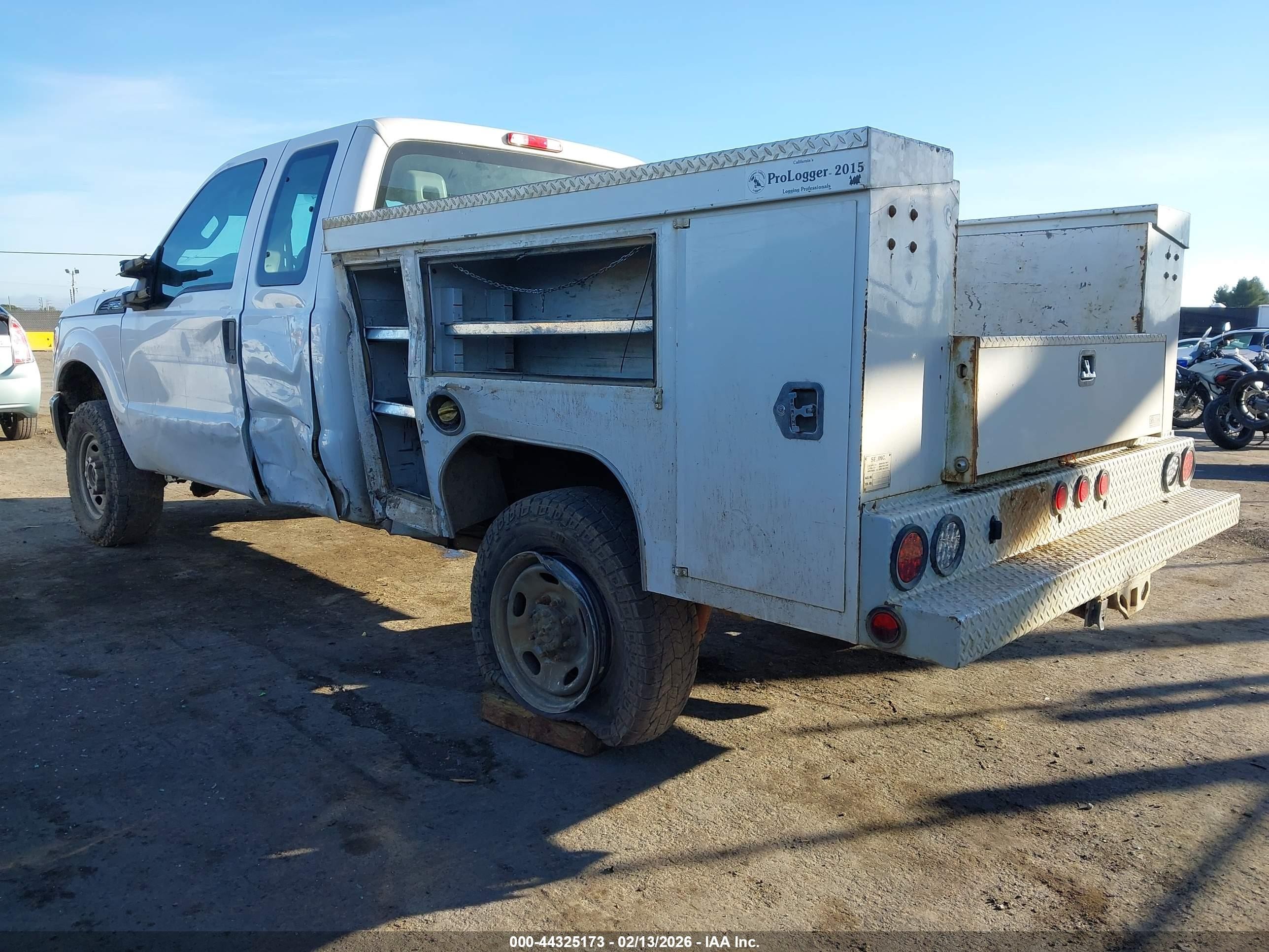 2015 Ford F-250 Xl White vin: 1FT7X2B60FEC73345