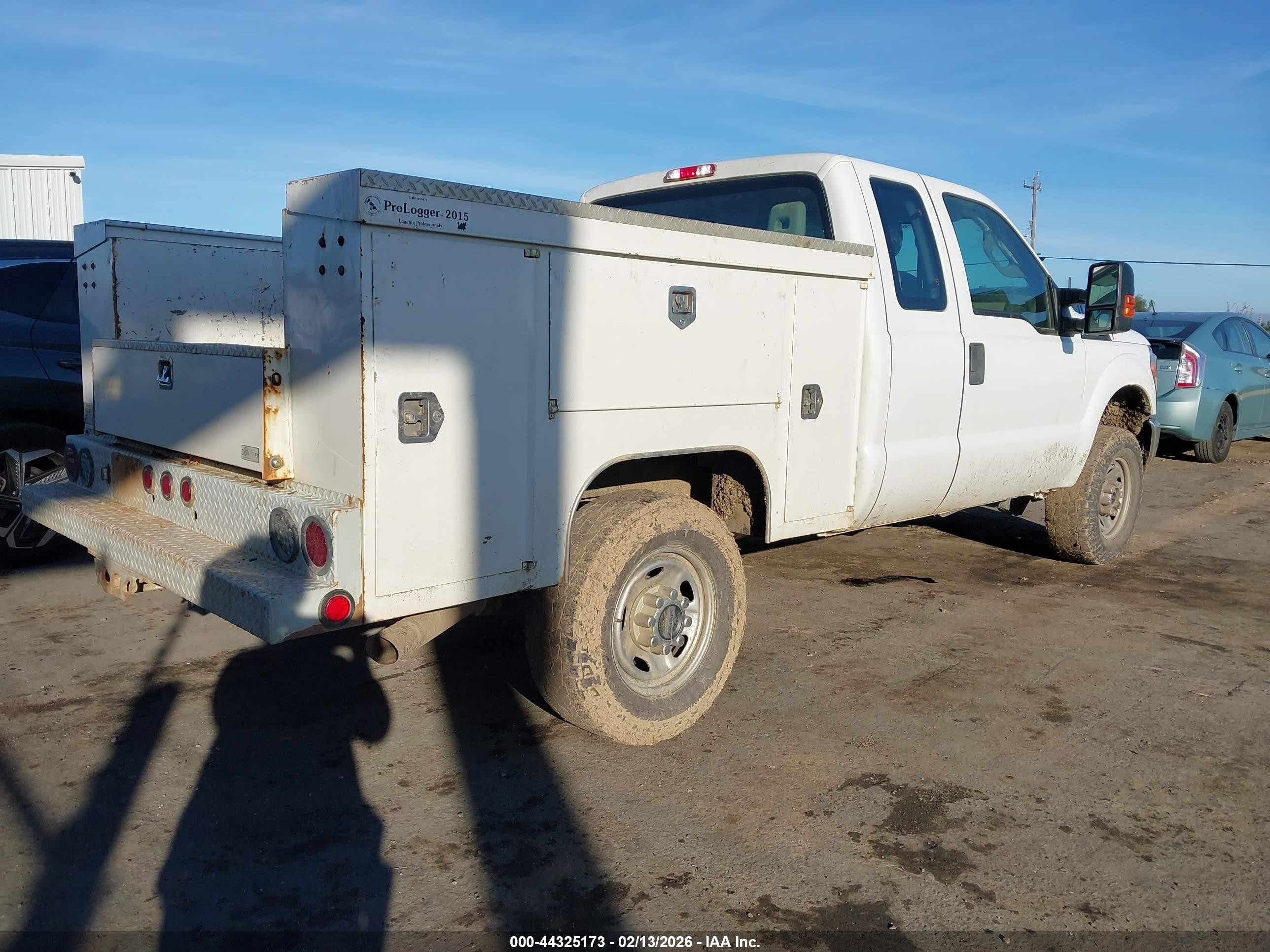 2015 Ford F-250 Xl White vin: 1FT7X2B60FEC73345