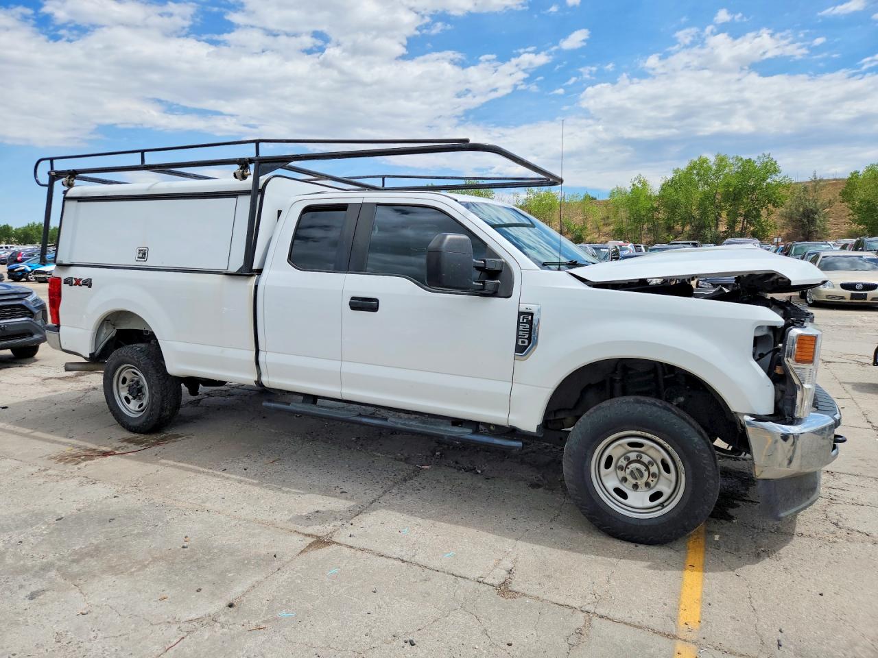 2021 Ford F250 Super Duty White vin: 1FT7X2B60MEE14072