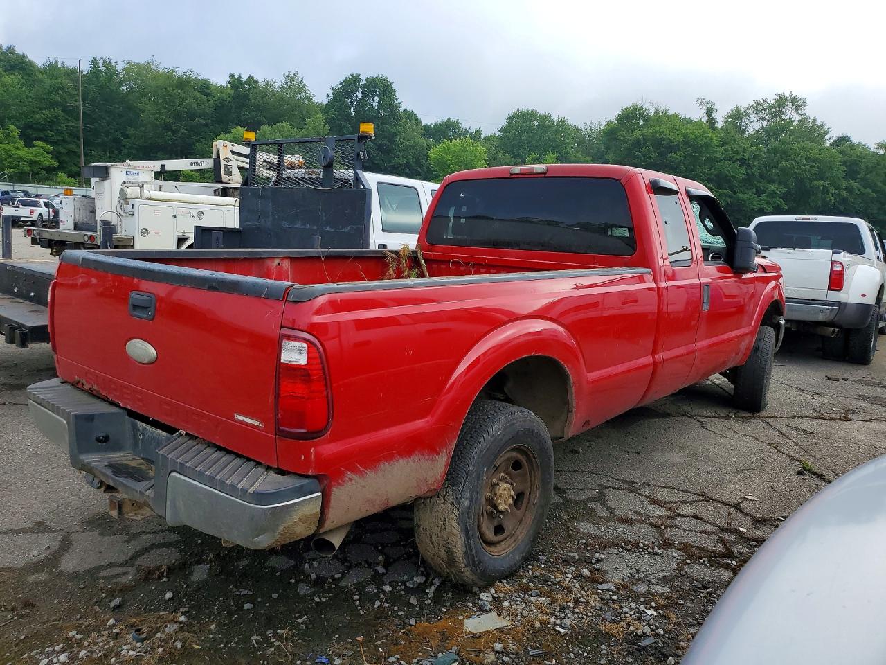 2012 Ford F250 Super Duty Red vin: 1FT7X2B61CEA96087