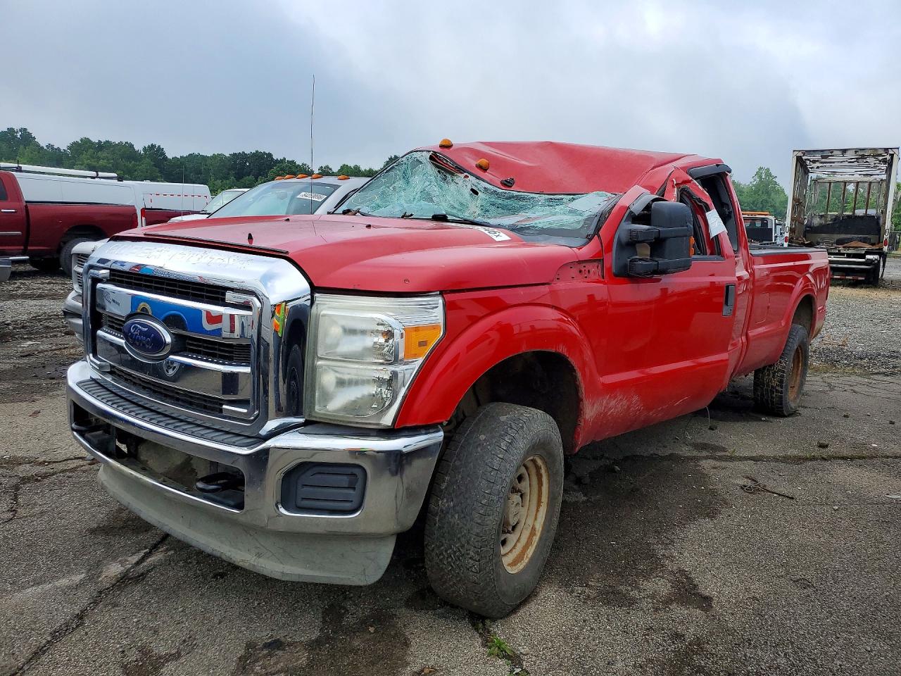 2012 Ford F250 Super Duty Red vin: 1FT7X2B61CEA96087