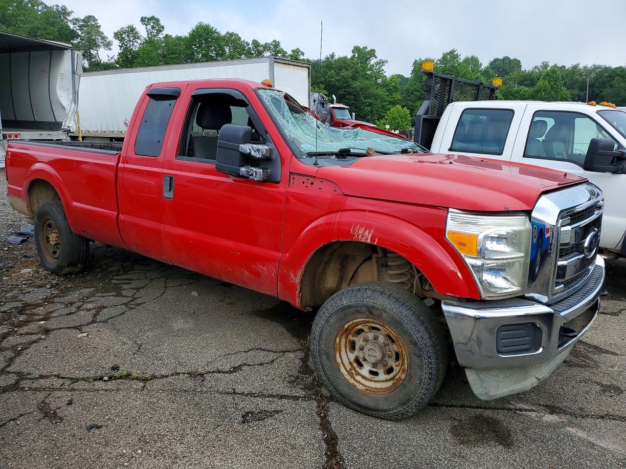 2012 Ford F250 Super Duty Red vin: 1FT7X2B61CEA96087