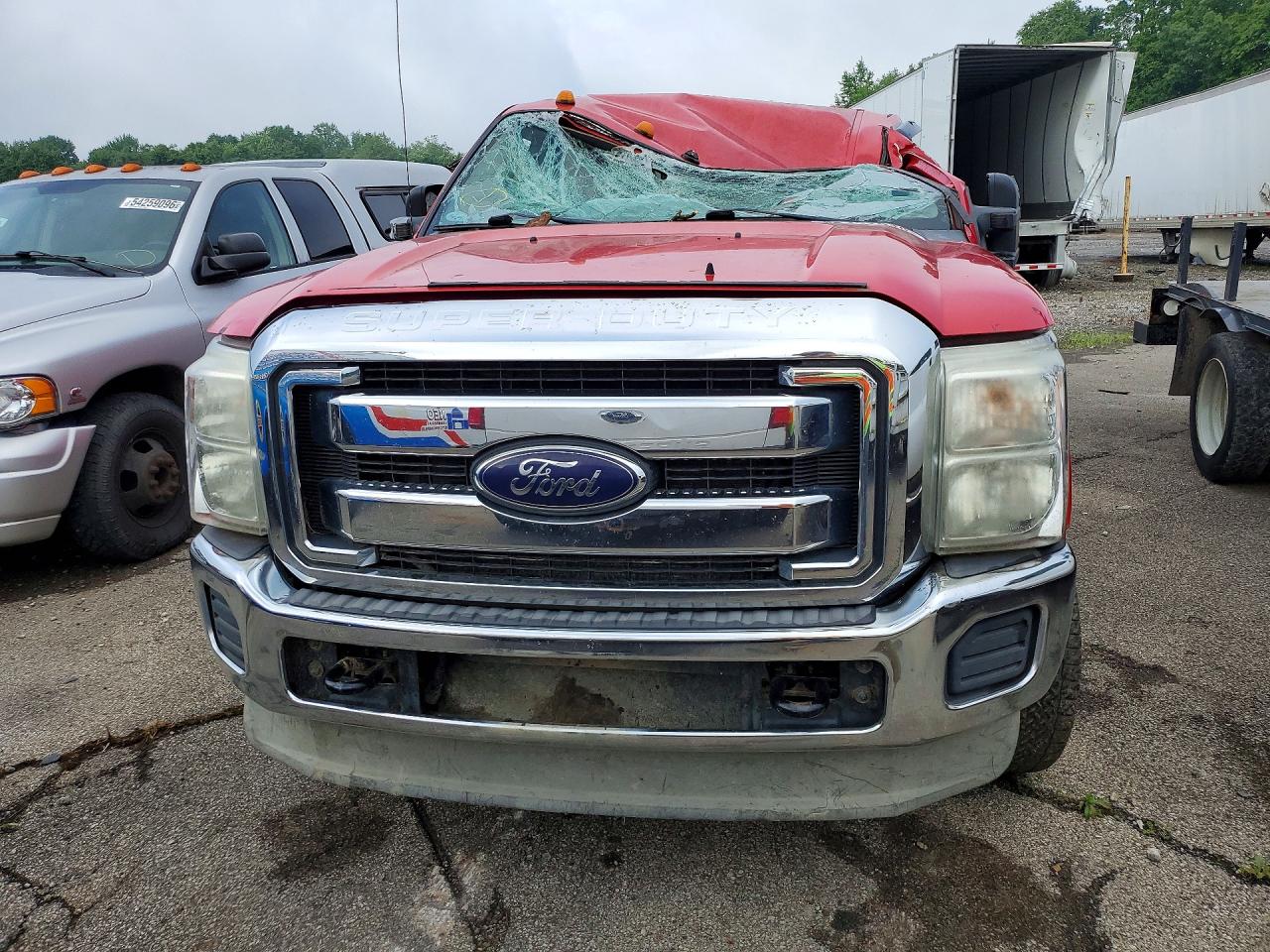 2012 Ford F250 Super Duty Red vin: 1FT7X2B61CEA96087