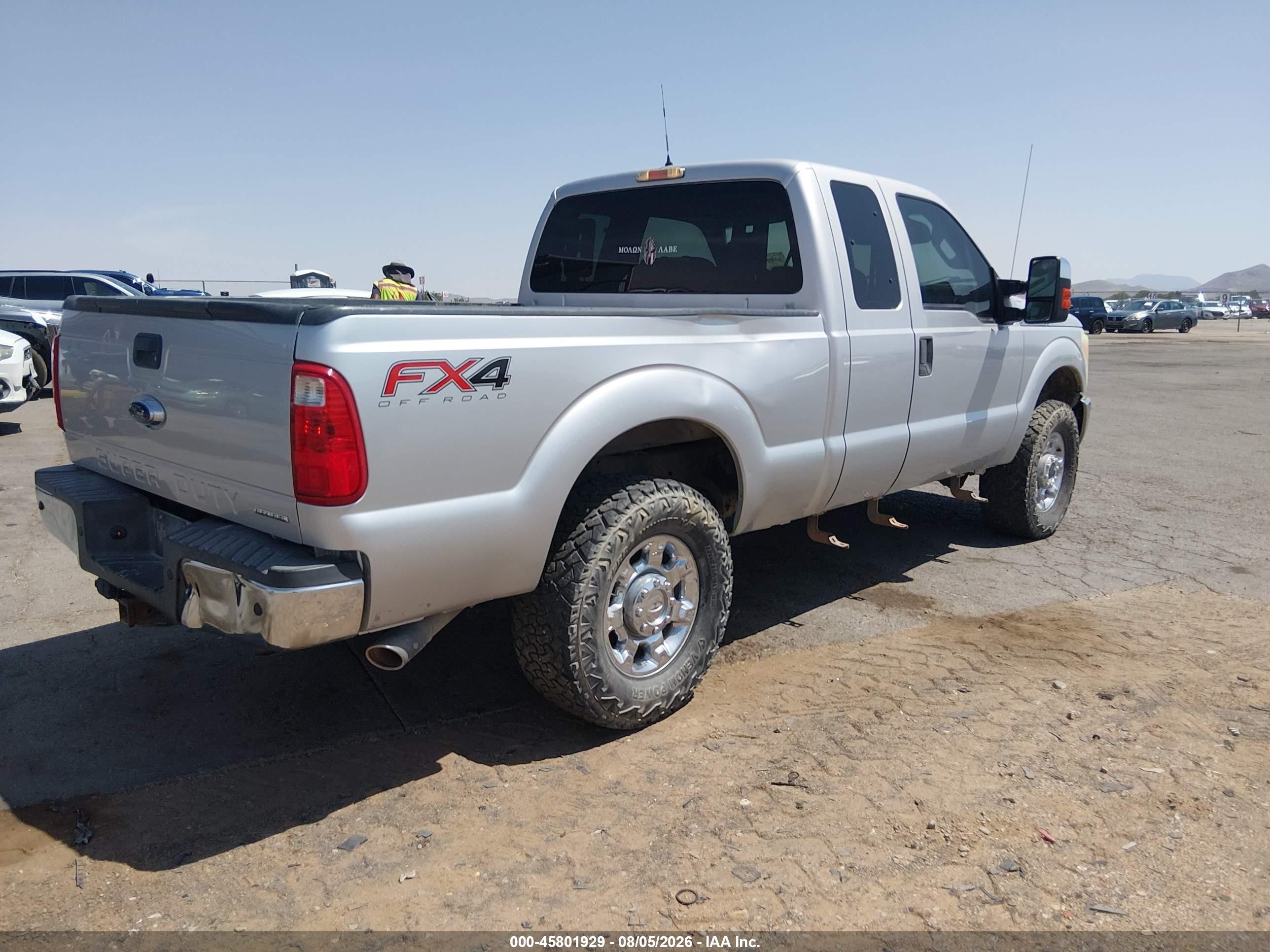 2013 Ford F-250 Xlt Silver vin: 1FT7X2B62DEB58419