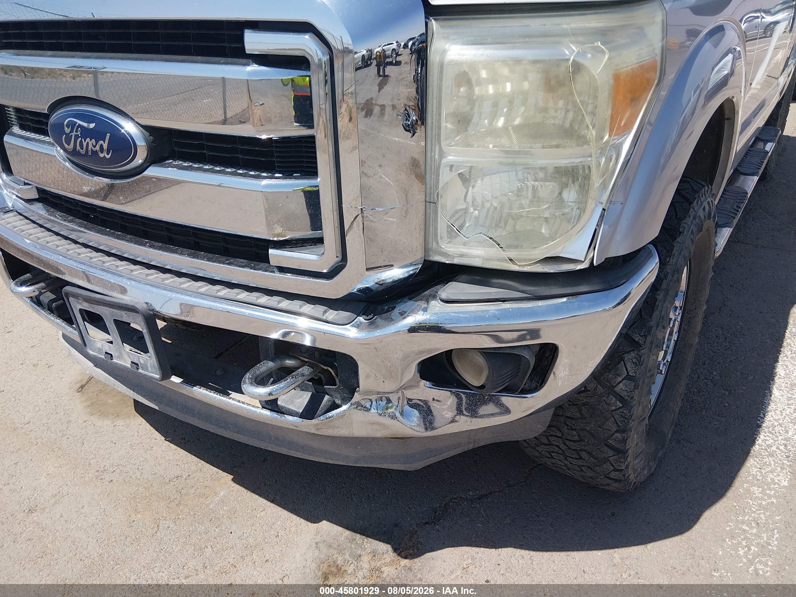 2013 Ford F-250 Xlt Silver vin: 1FT7X2B62DEB58419