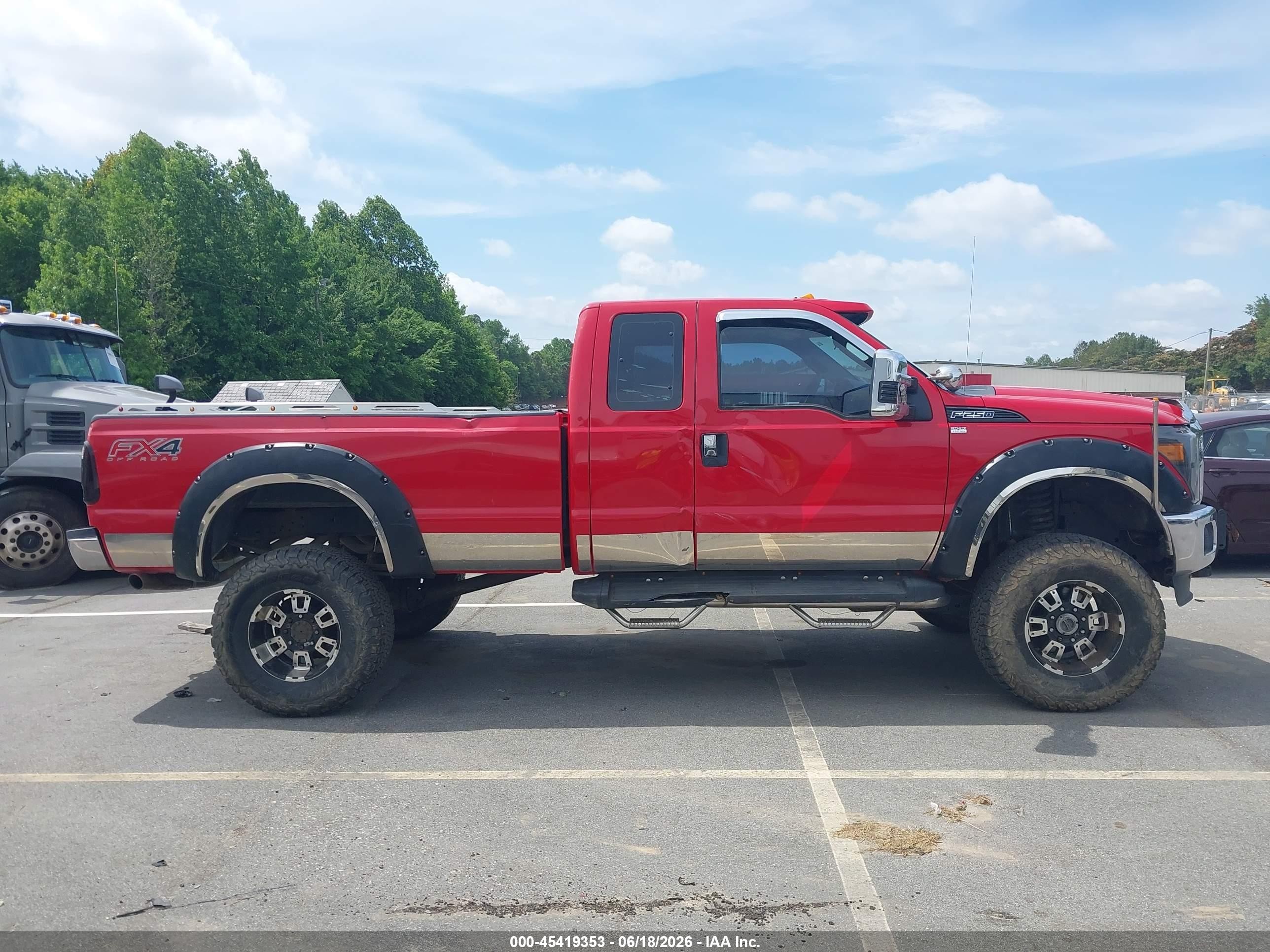 2015 Ford F-250 Xl Red vin: 1FT7X2B62FEA44780